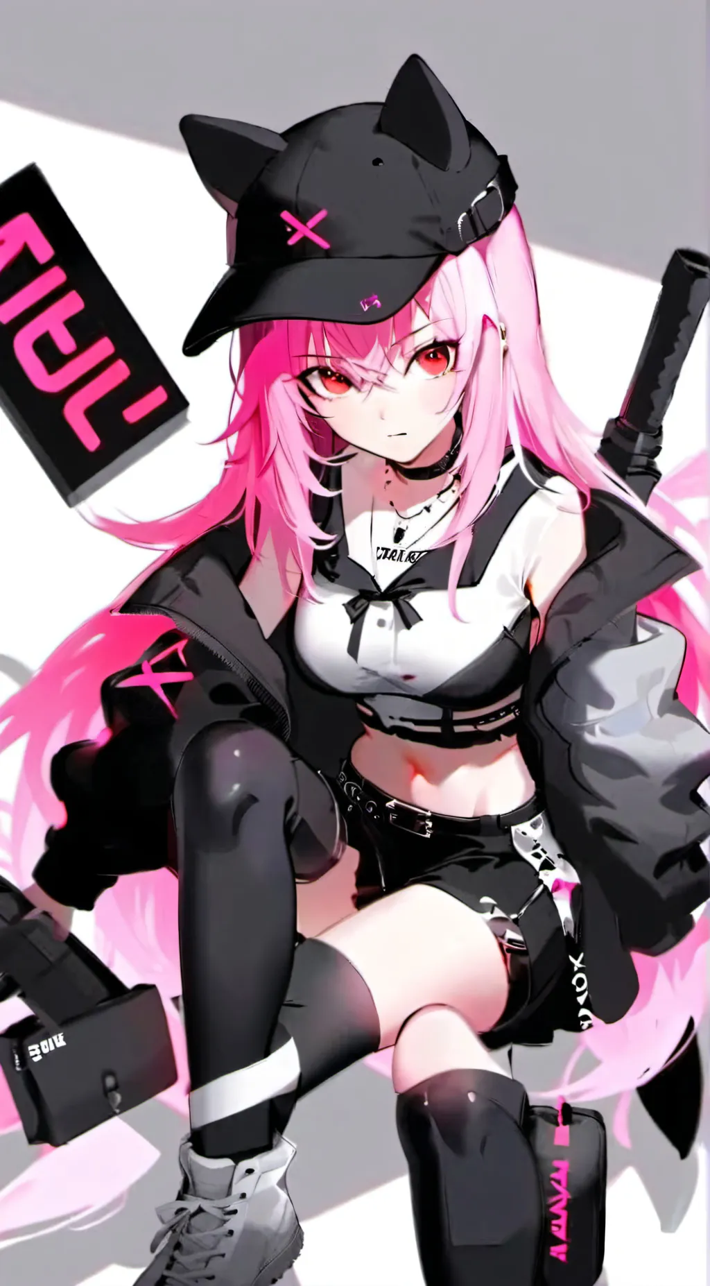 ai character: Miku Rou  background