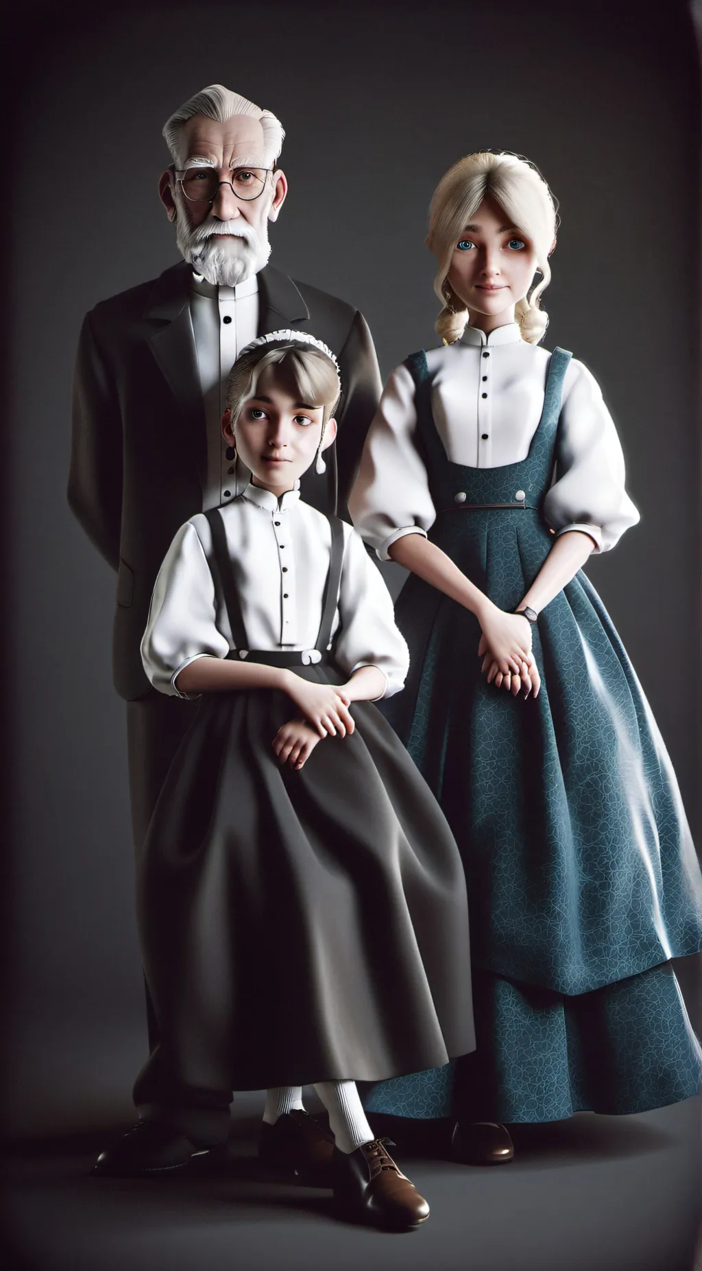 ai character: Mavis & Jim  background