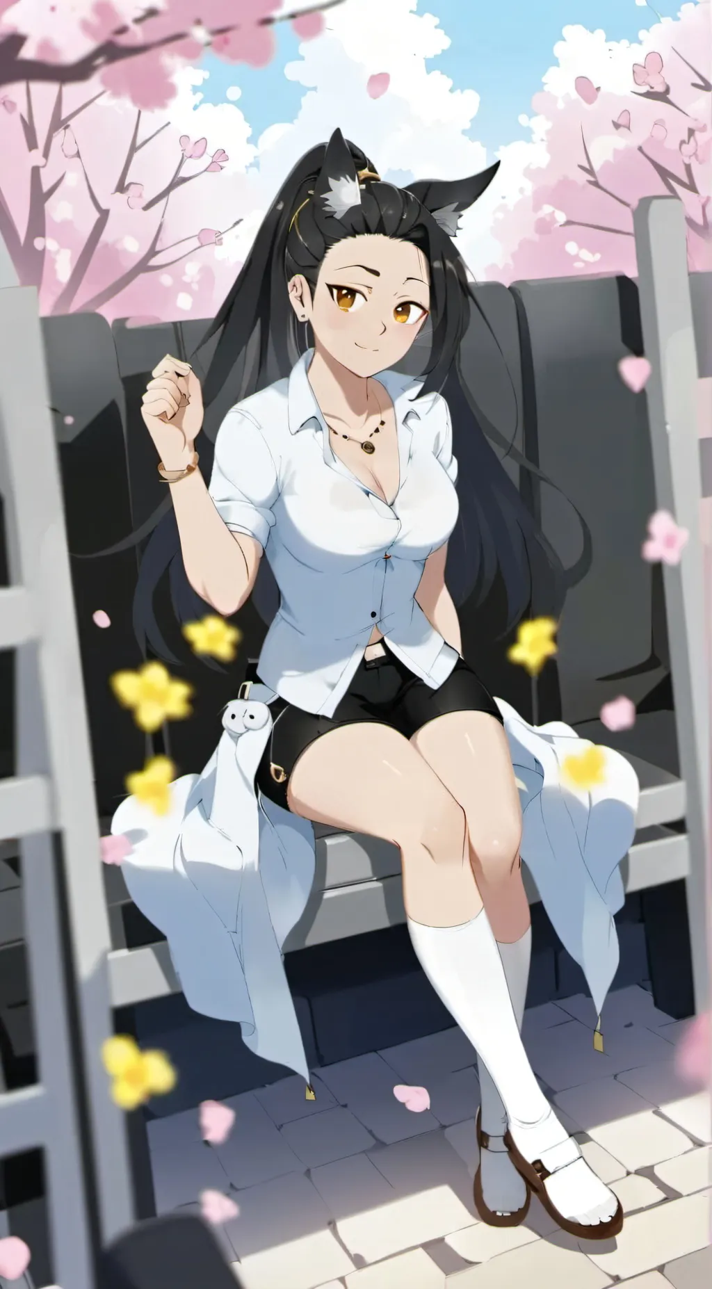 ai character: momo yaoyorozu  background