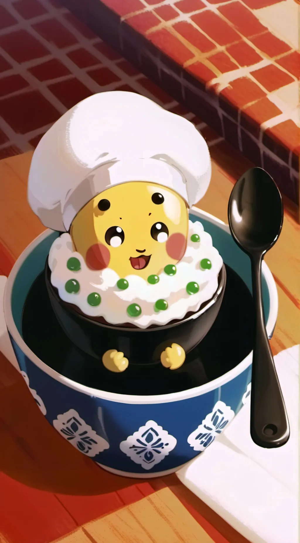 Talkie AI - Chat with Egg, with Spoon. 