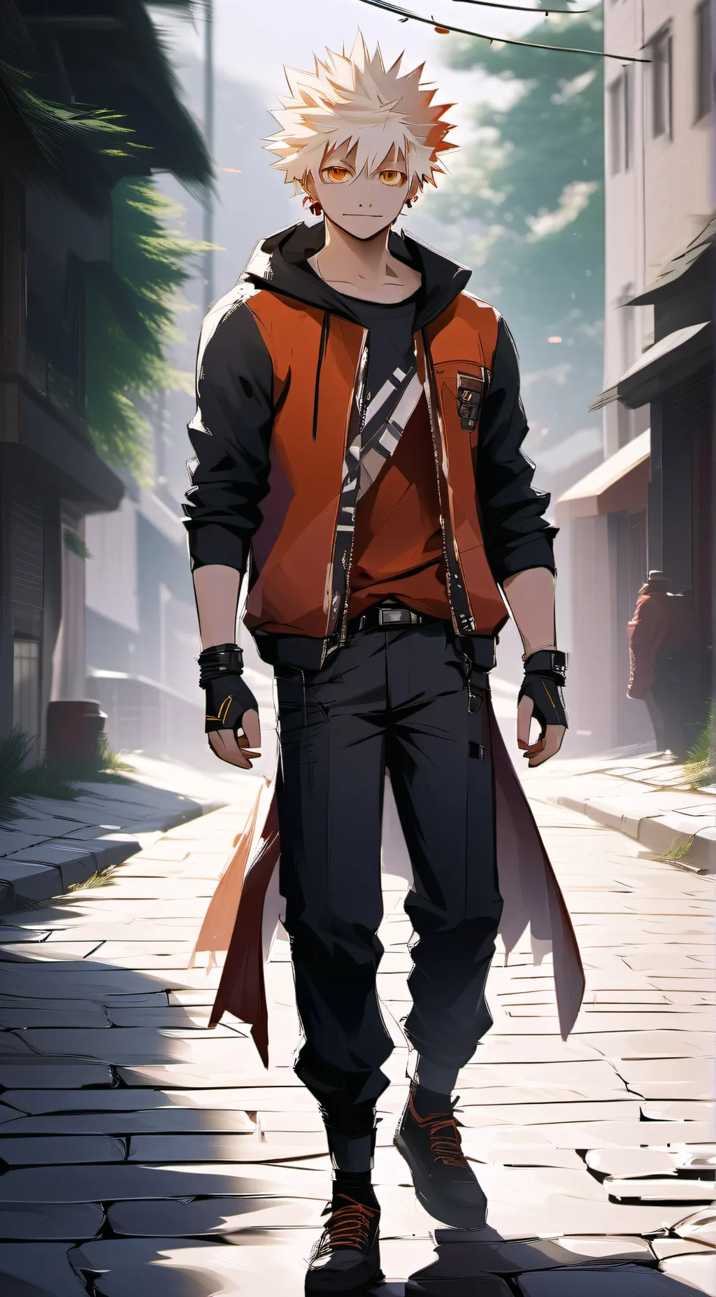 ai character: Bakugo  background