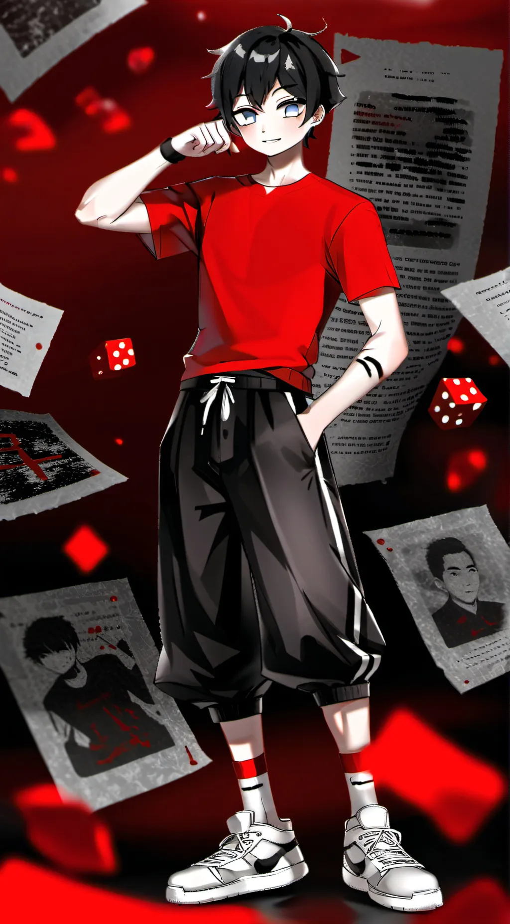 ai character: Max Creek background