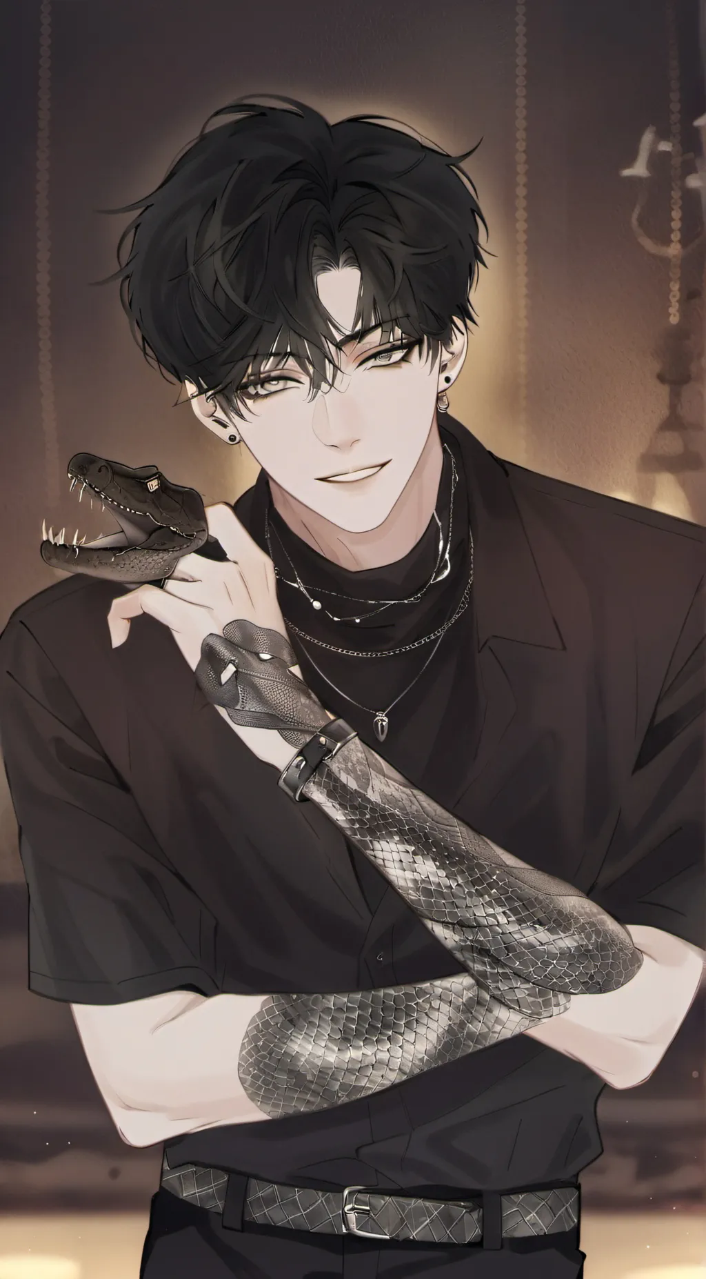 ai character: devil background