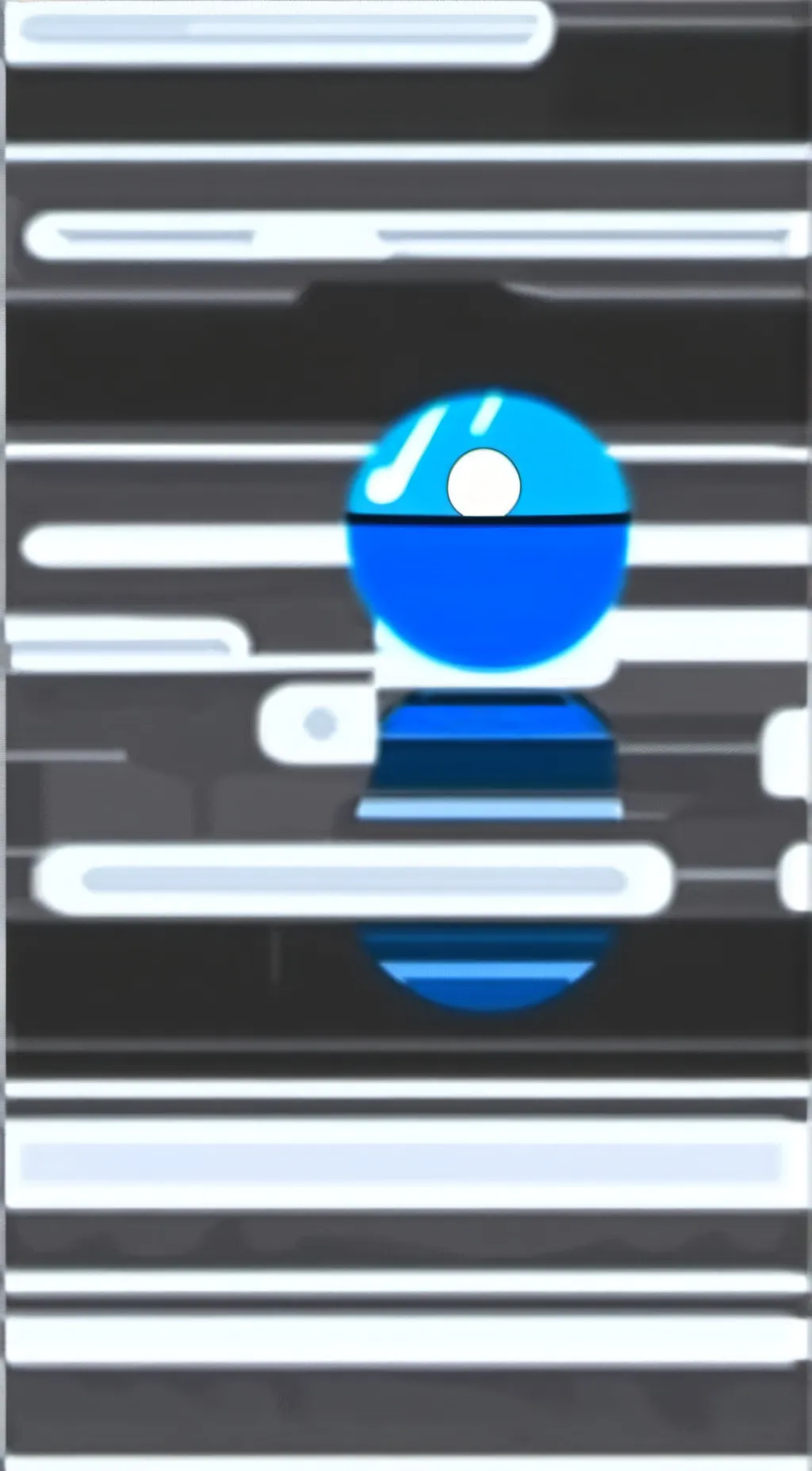 ai character: The blue orb background