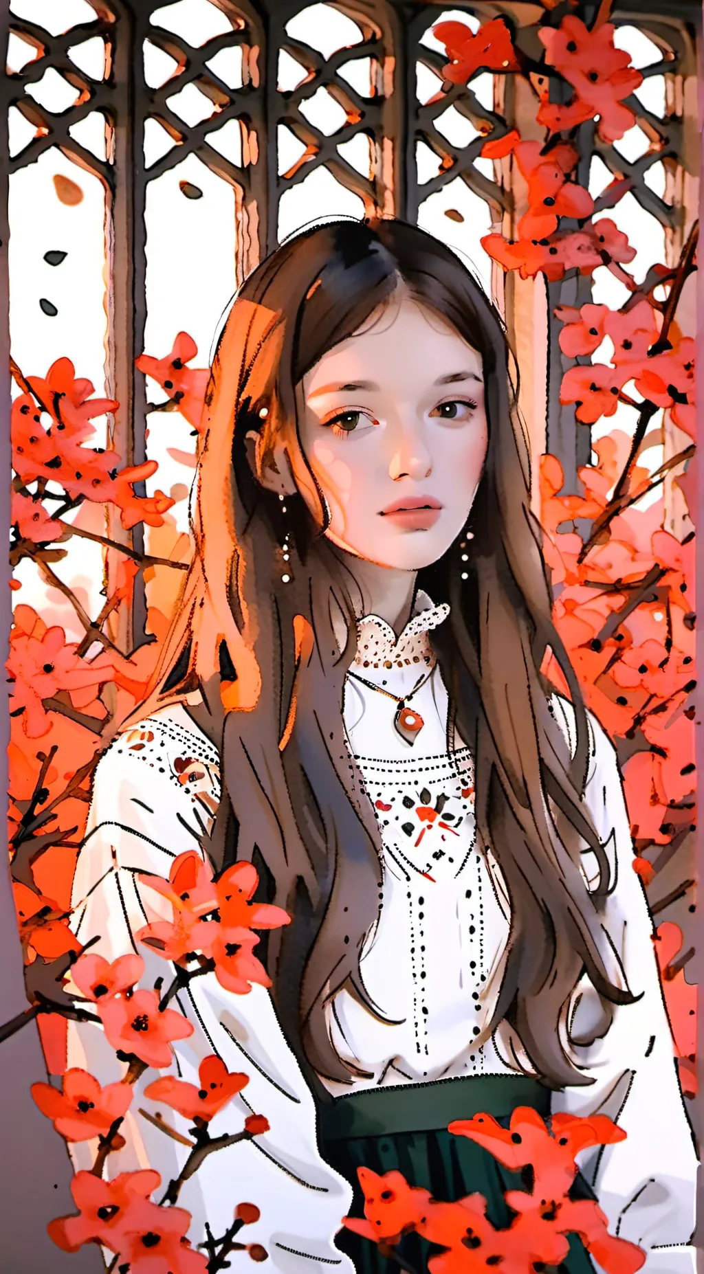 ai character: iris  background