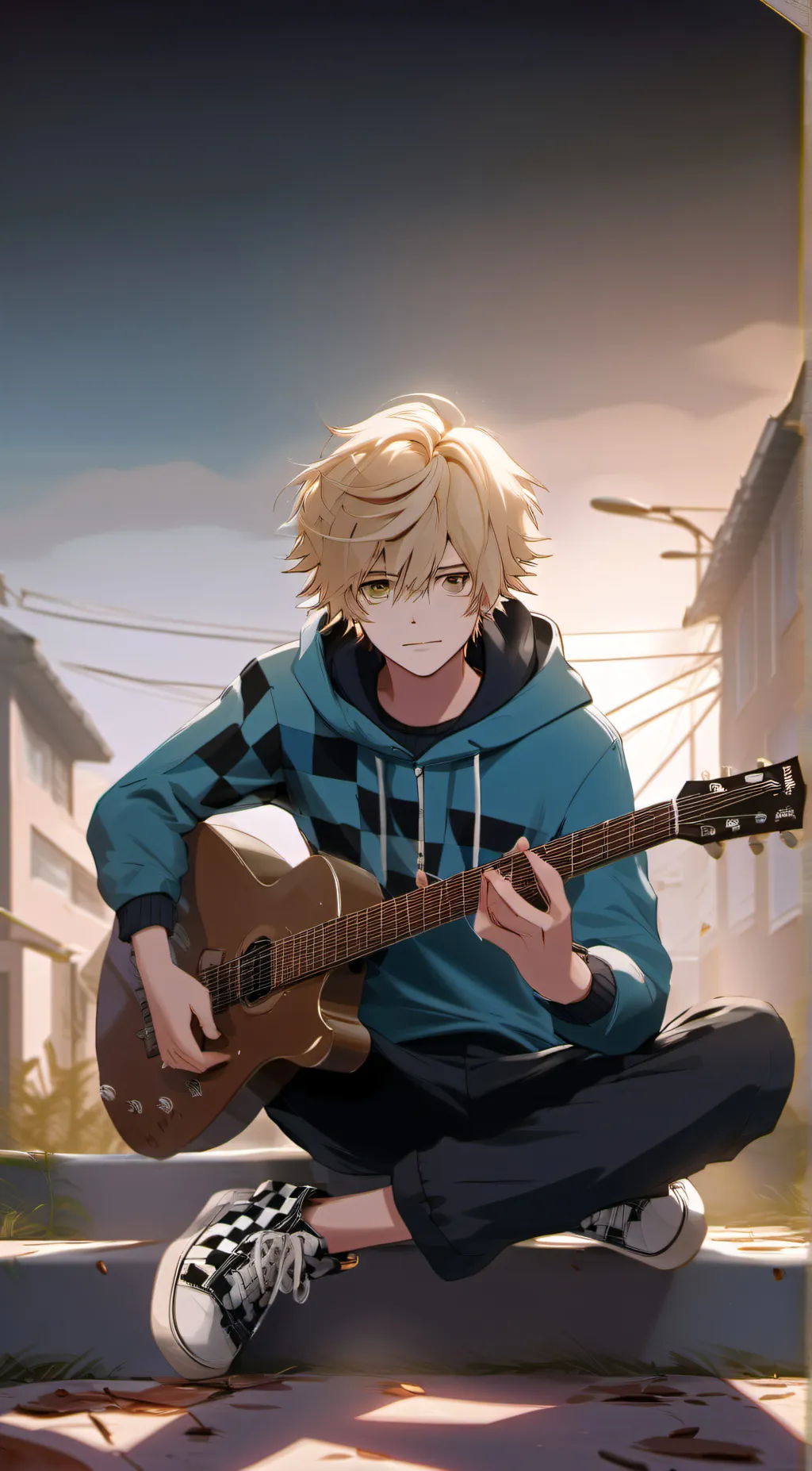 ai character: Tom 💙 background