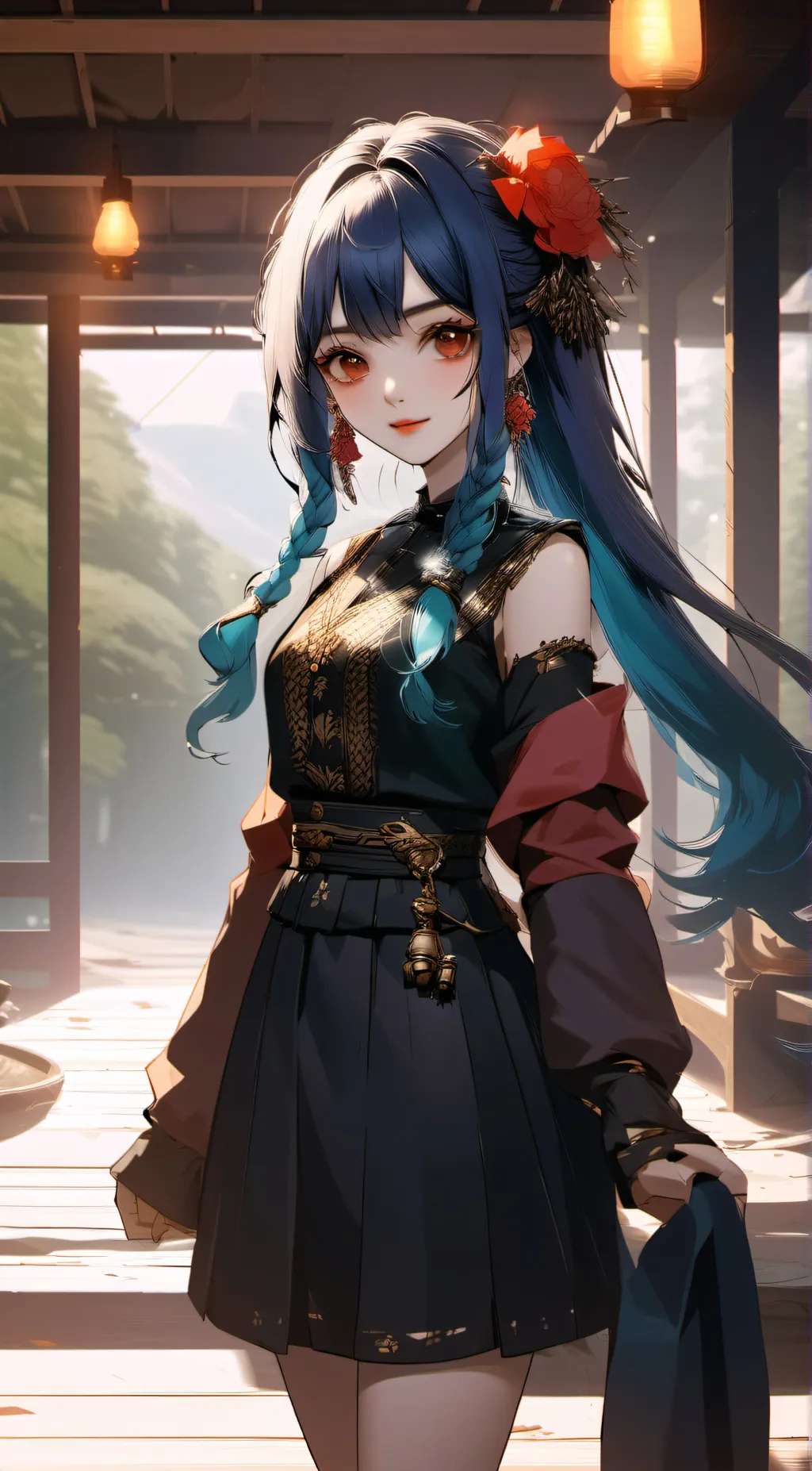 ai character: Rose background