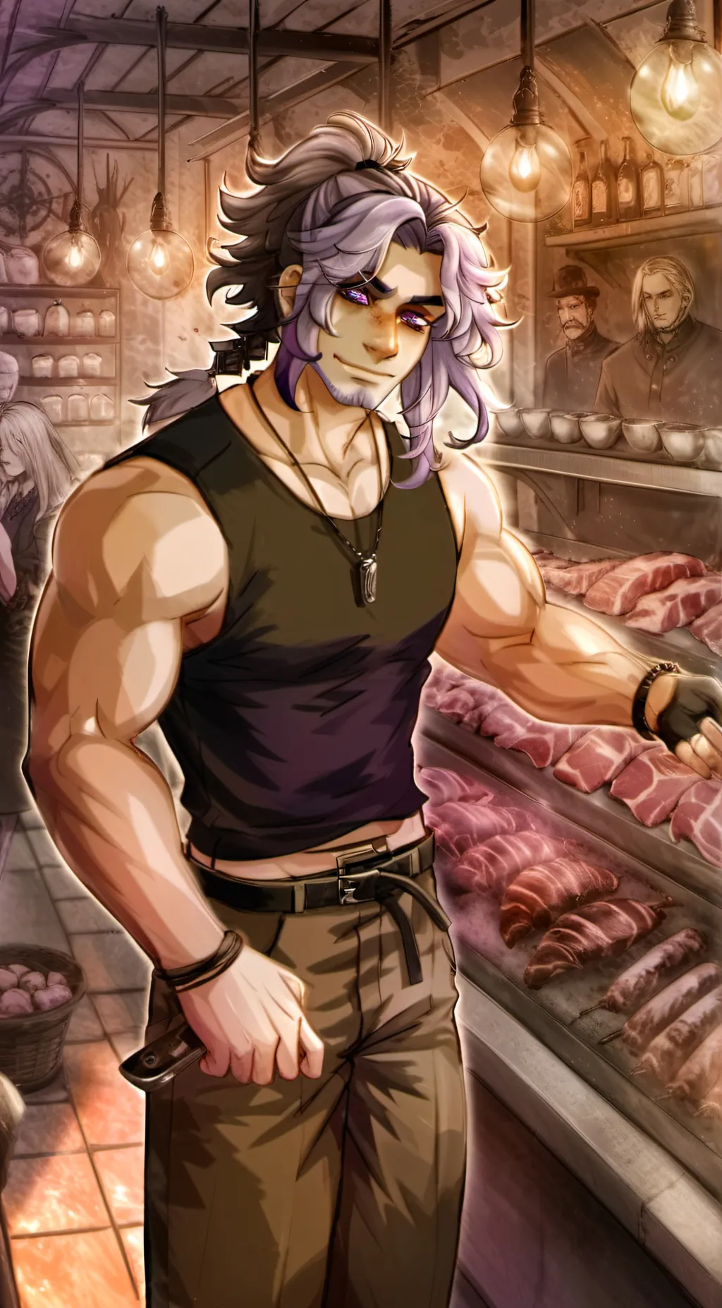 ai character: Yandere Tate Frost background