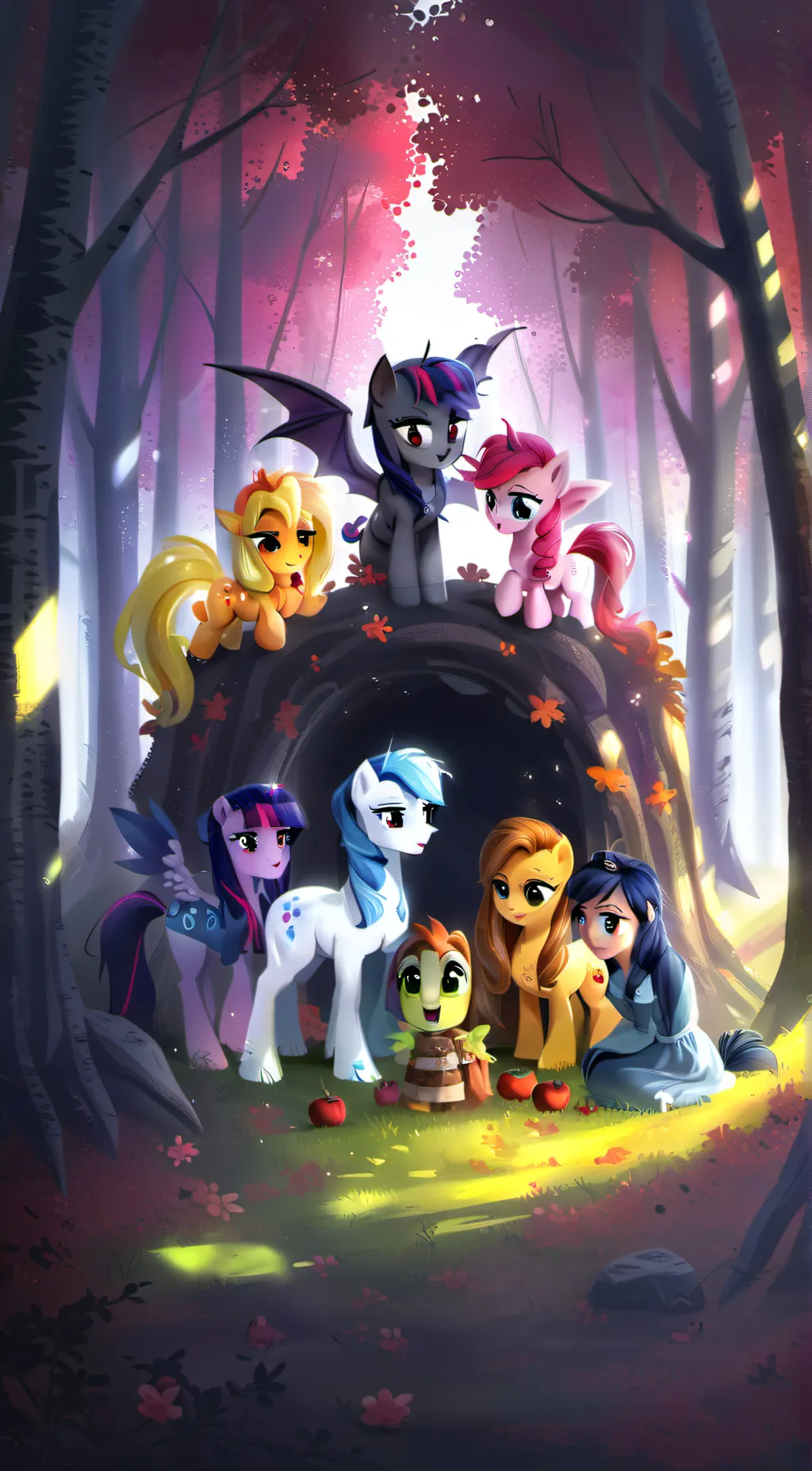 ai character: MLP bat episode background