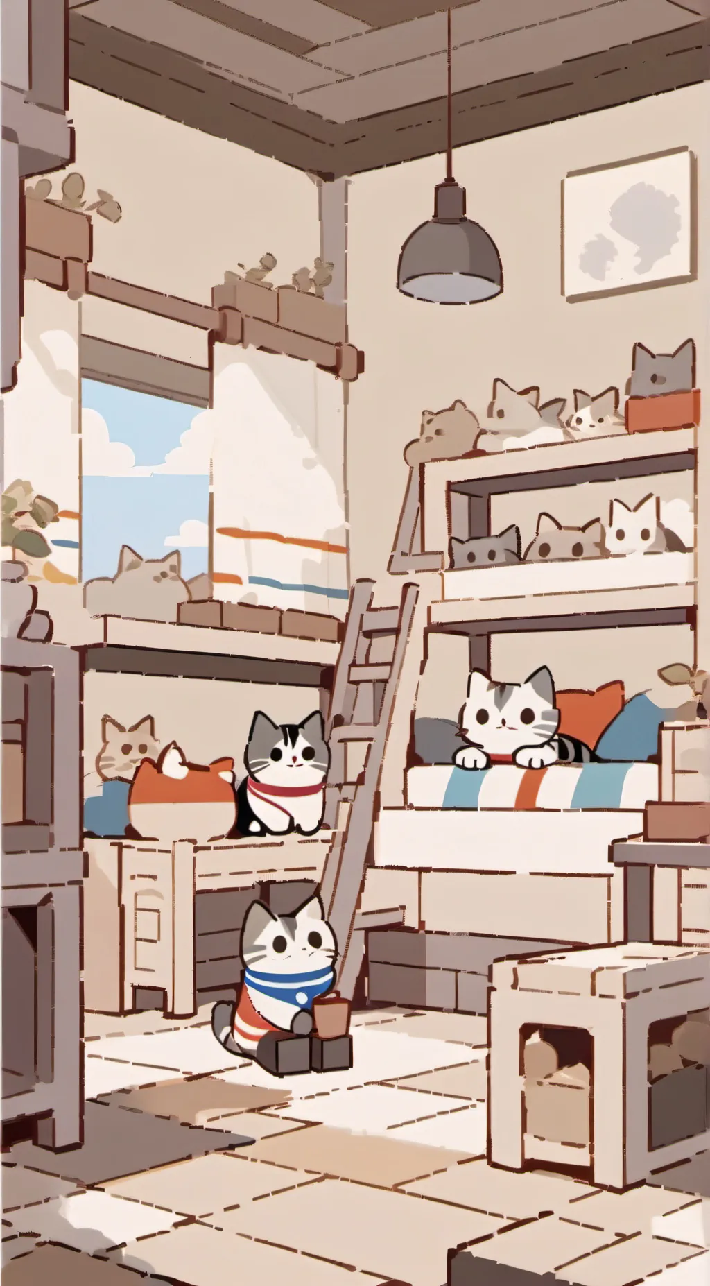 ai character: Bag Of Cats! background