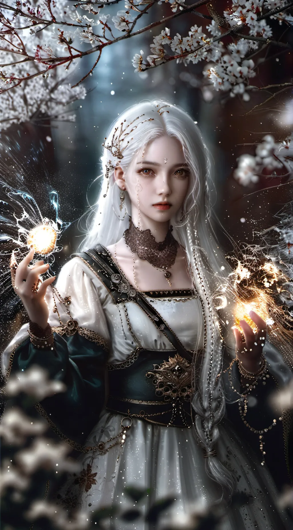 ai character: Aurora background