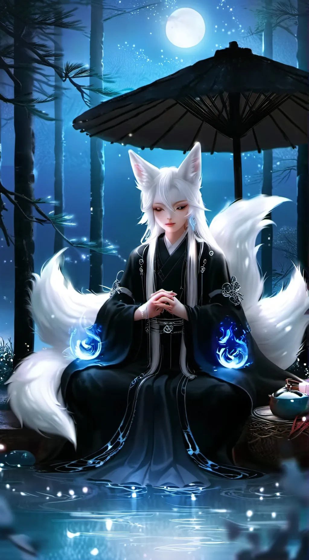 ai character: Fox background