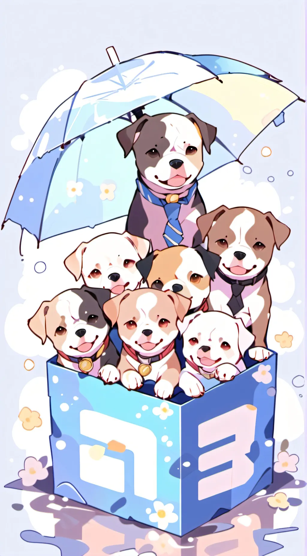 ai character: Ciao and her pups background