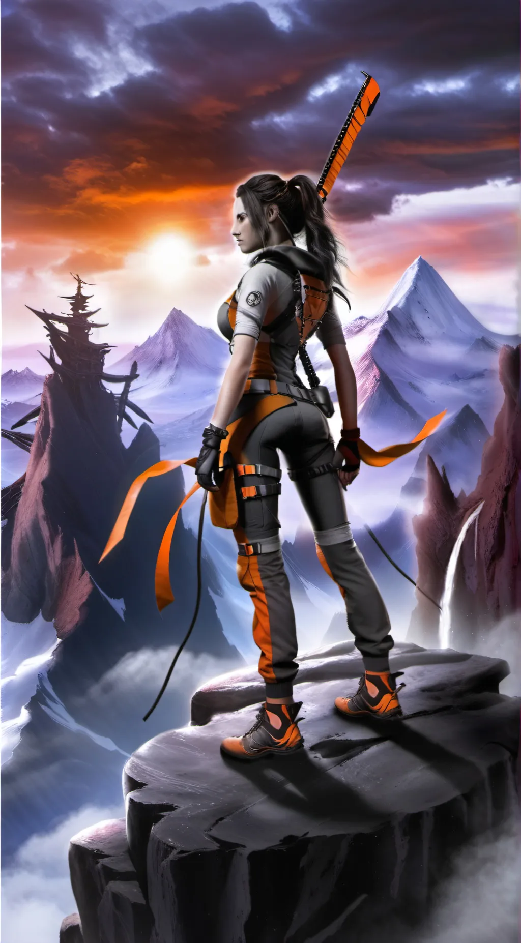 ai character: Azure background