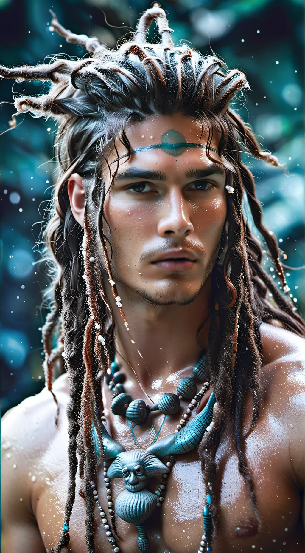 ai character: Ocean background