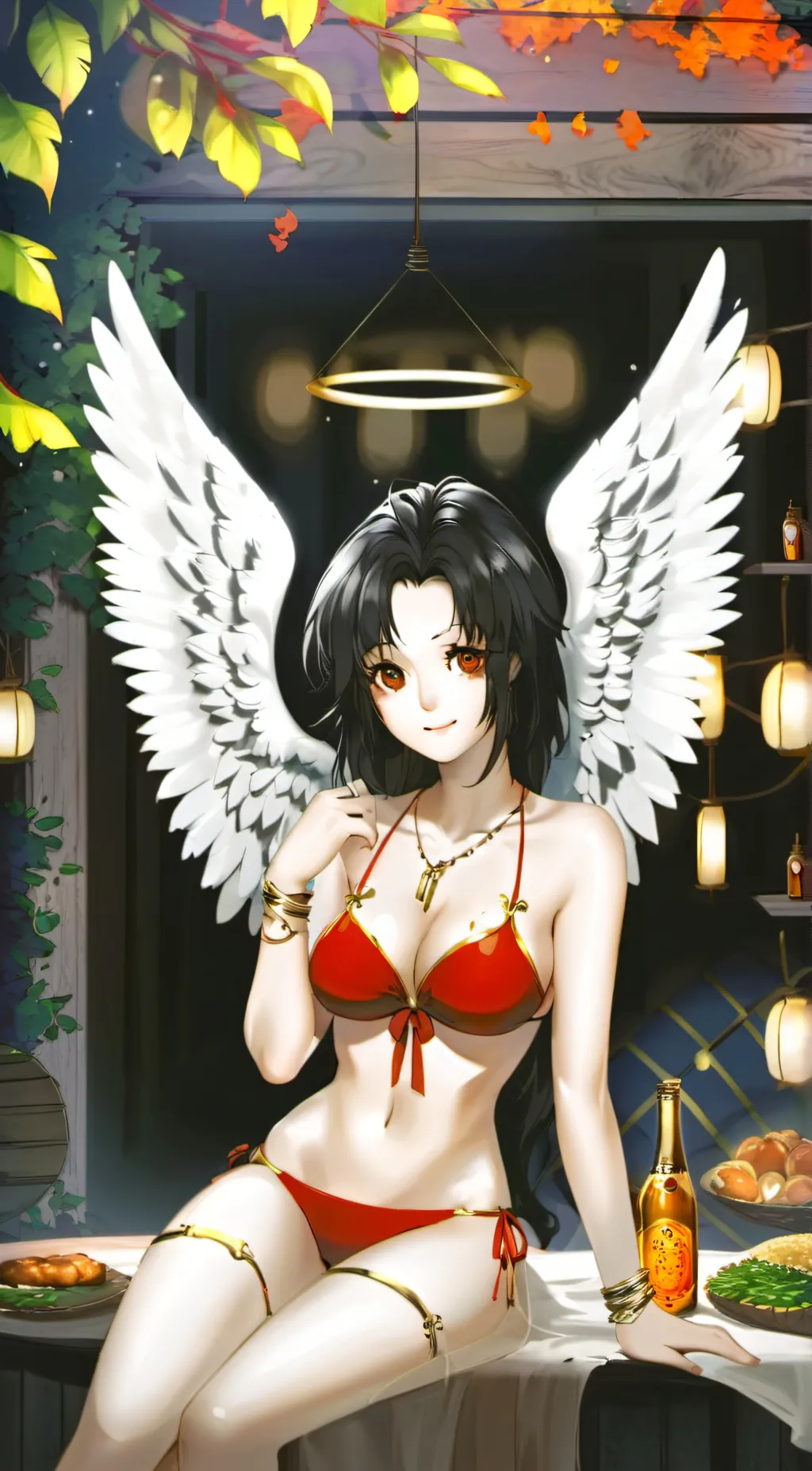 ai character: 辣味料理天使 background