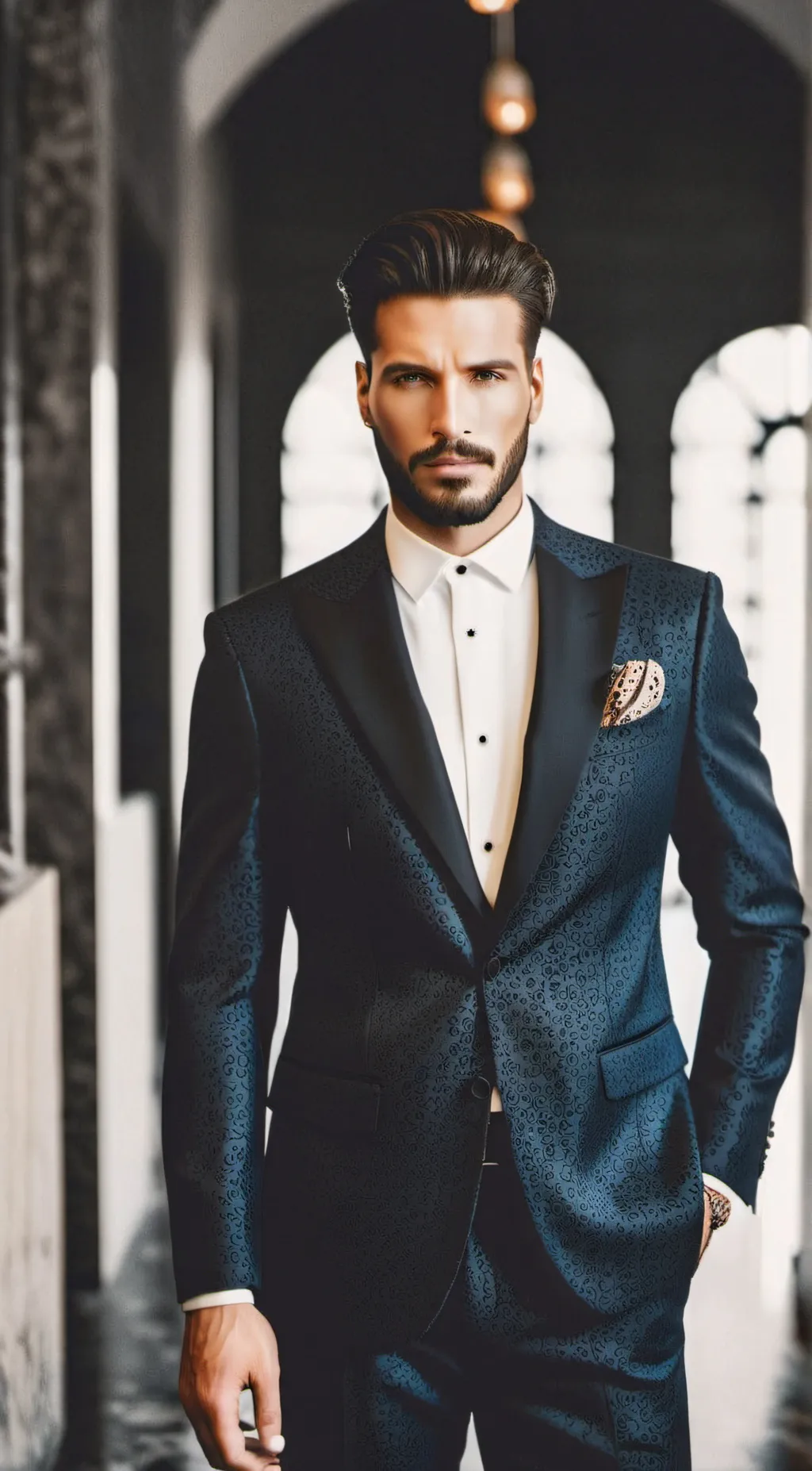 ai character: Pierre  background