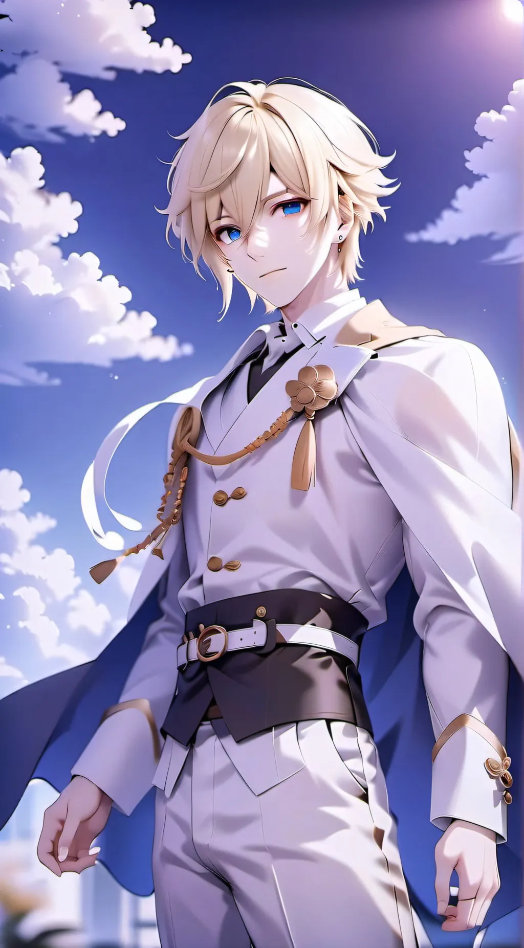 ai character: Blu background