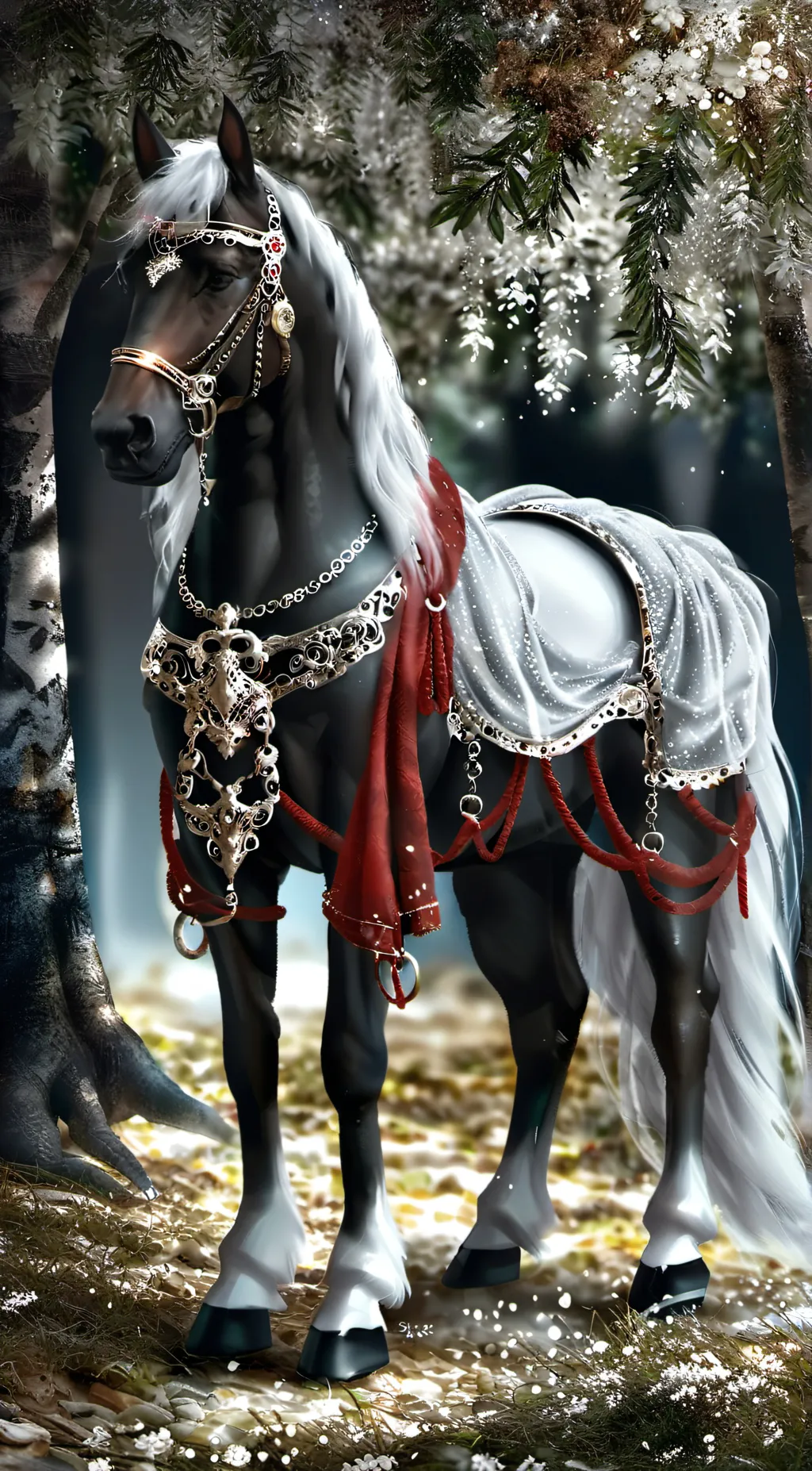 ai character: Ruby the horse background