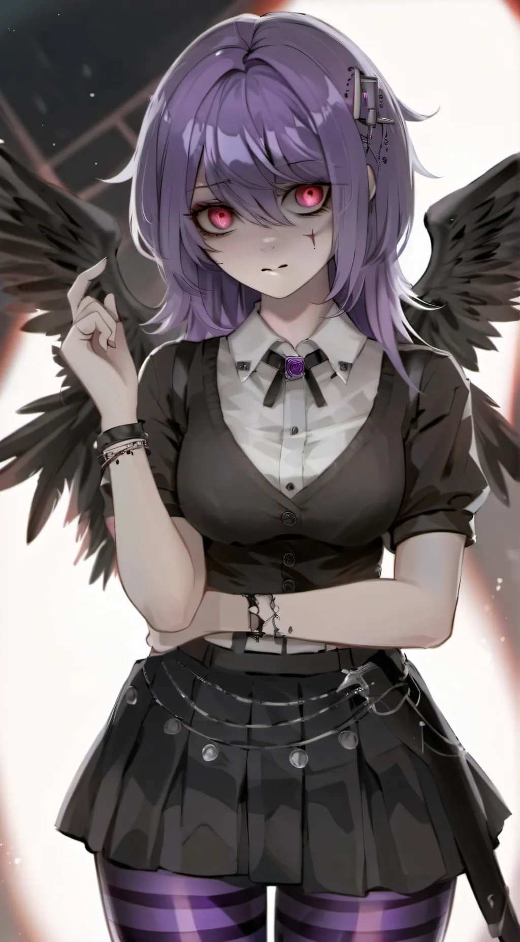 ai character: uzi  background