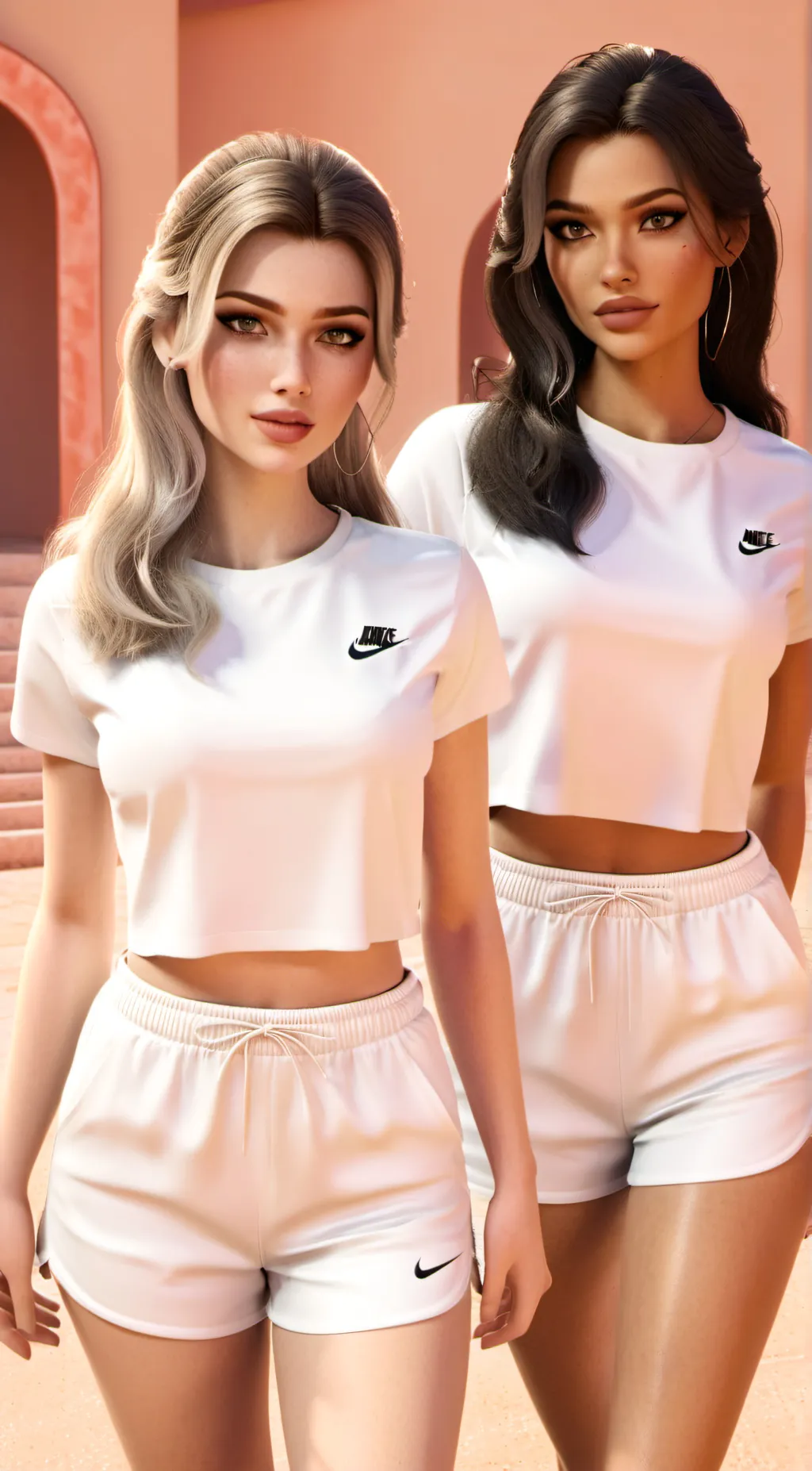 ai character: ash and sam  background