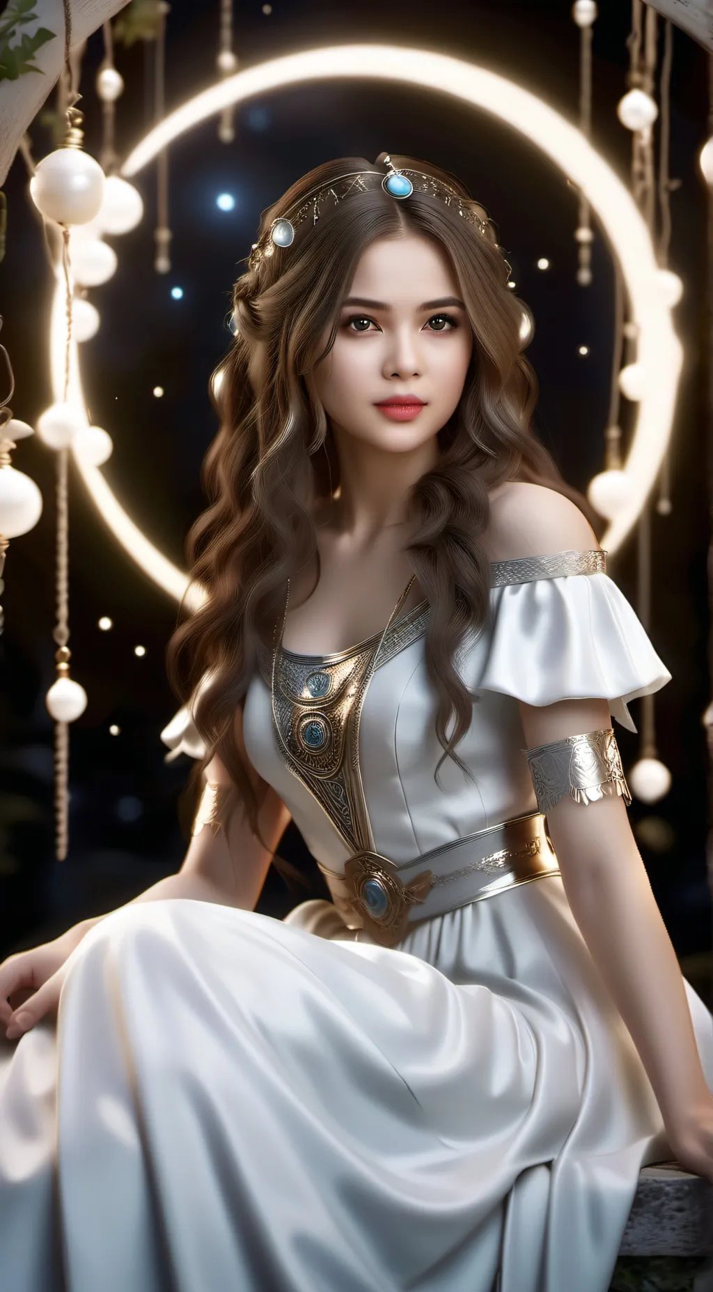 ai character: Yue Moon background