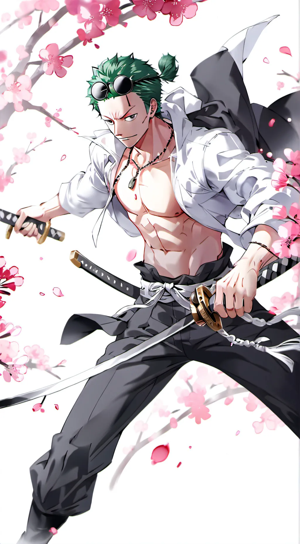 ai character: zoro background