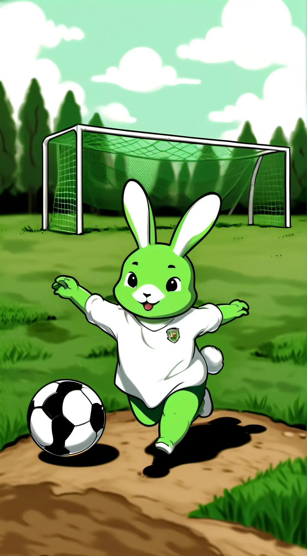 ai character: hoppy hopscotch  background