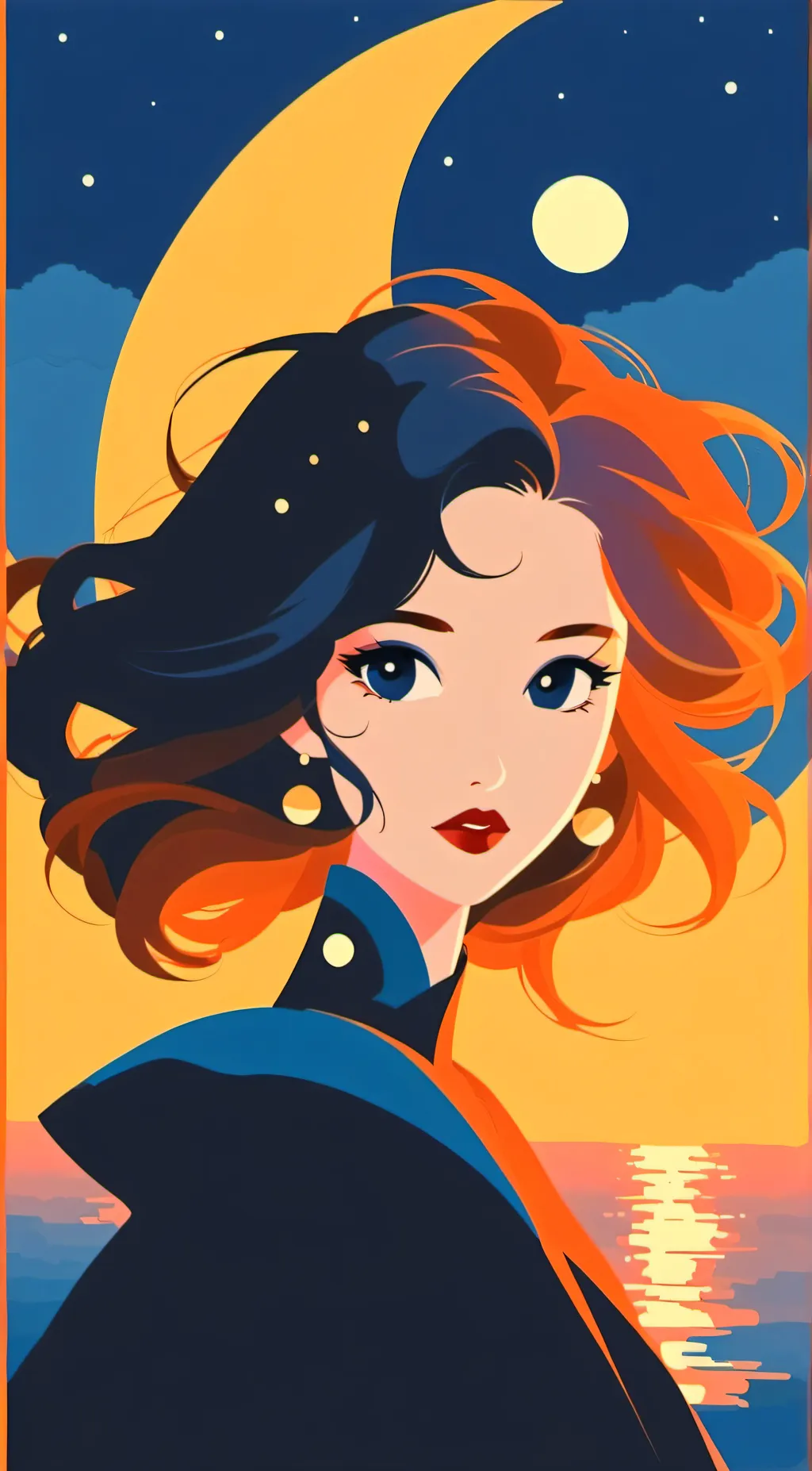 ai character: Luna background