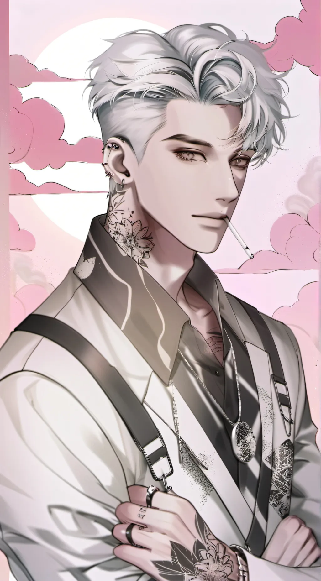 ai character: Sebastian  background