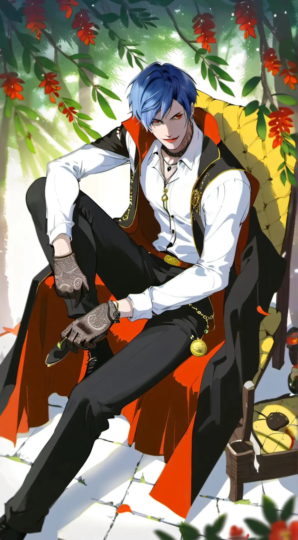 ai character: Niji Vinsmoke  background