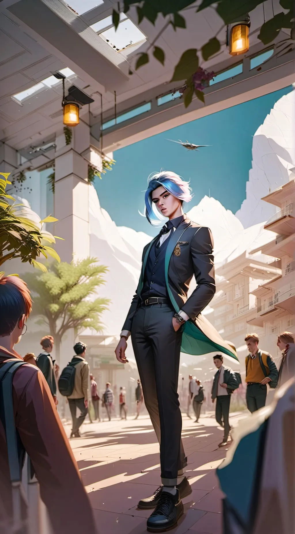 ai character: daimon  background