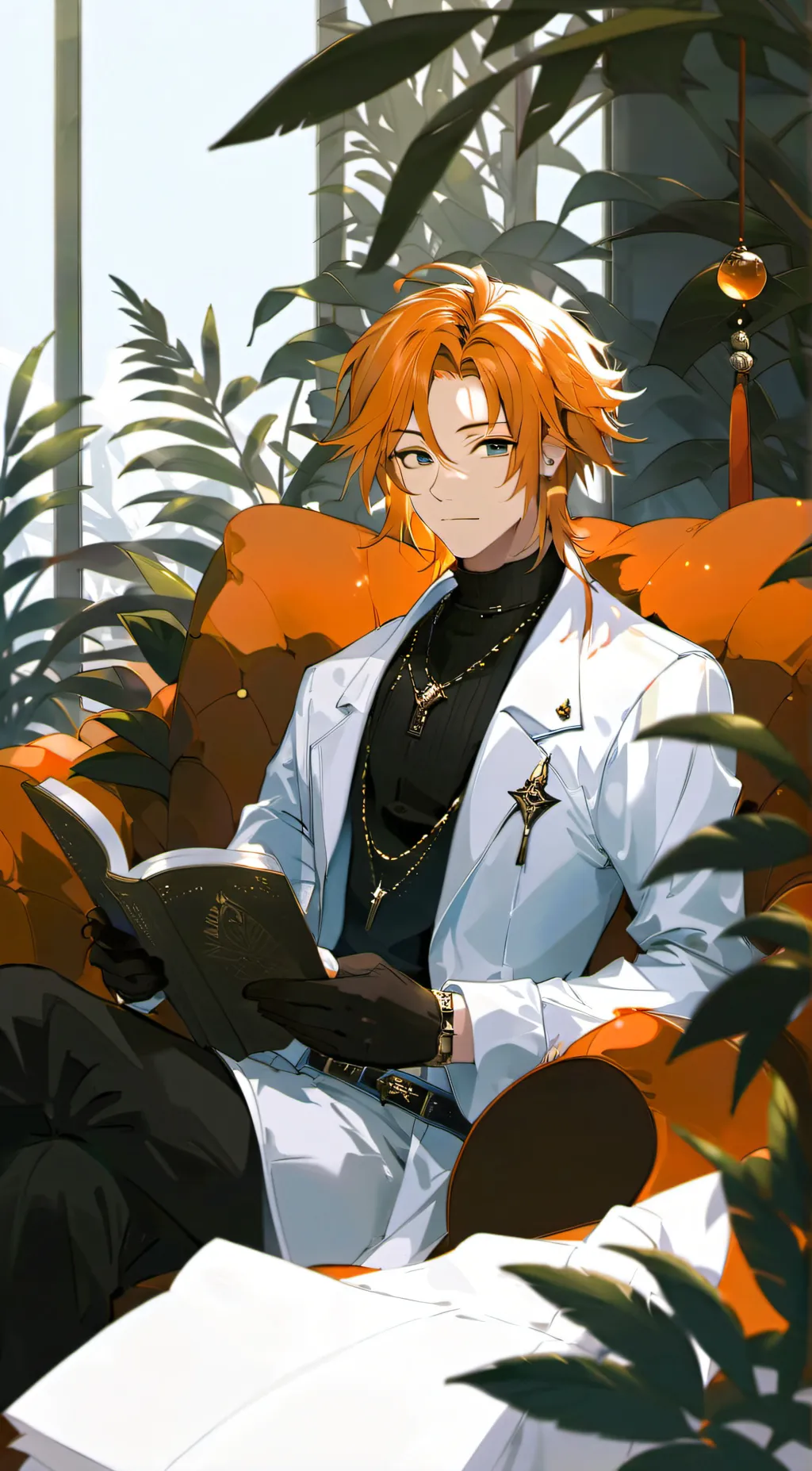 ai character: Orange (Among Us) background