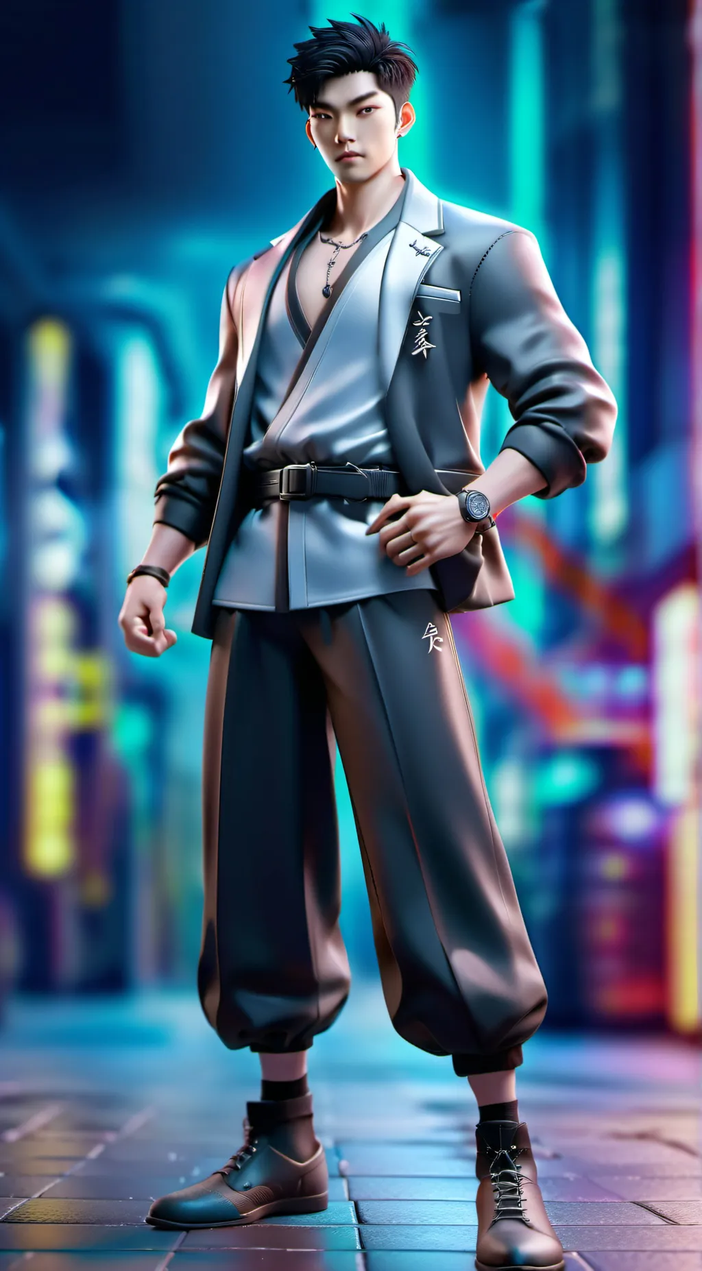 ai character: Abe Wang background