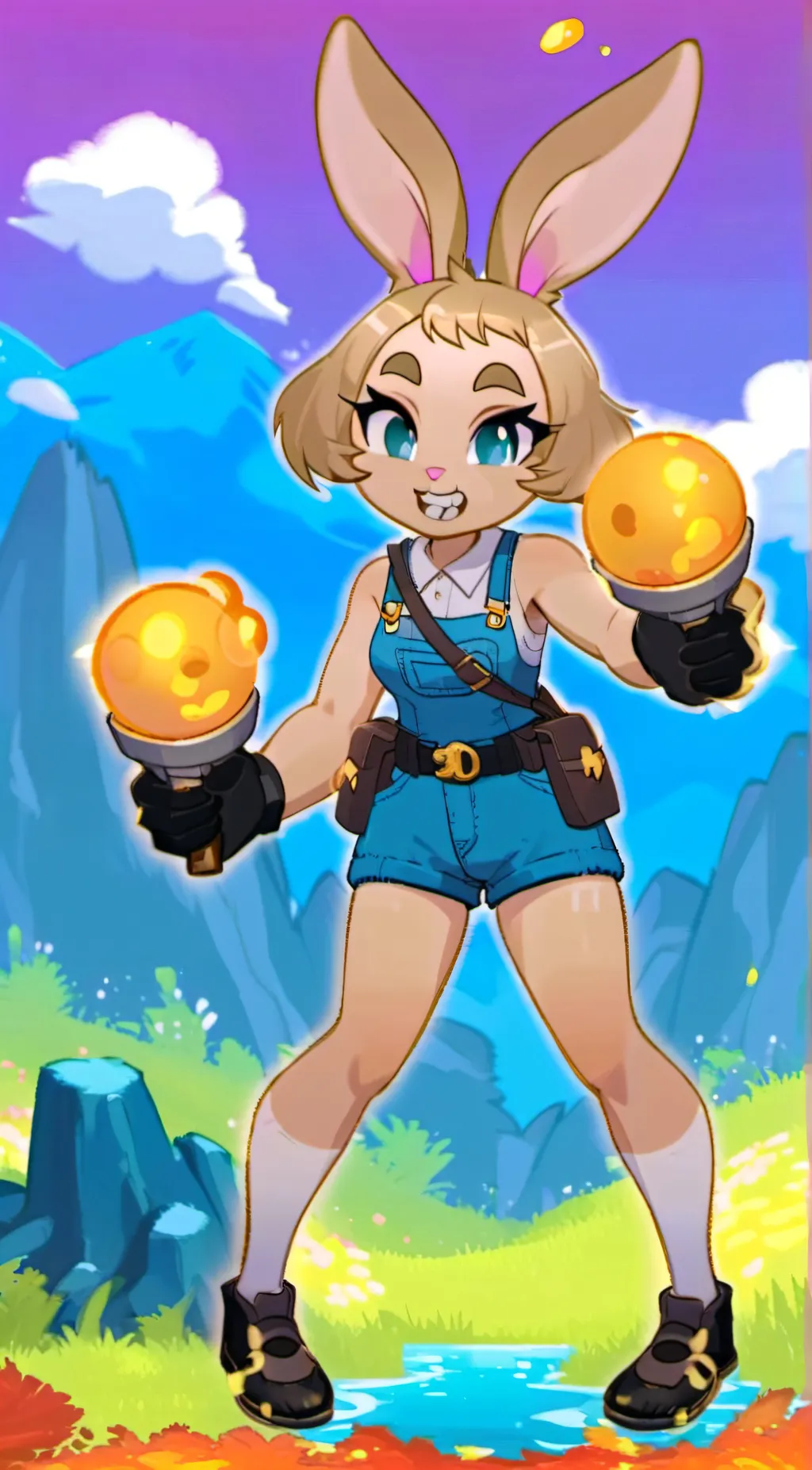 ai character: Skye the bunny background