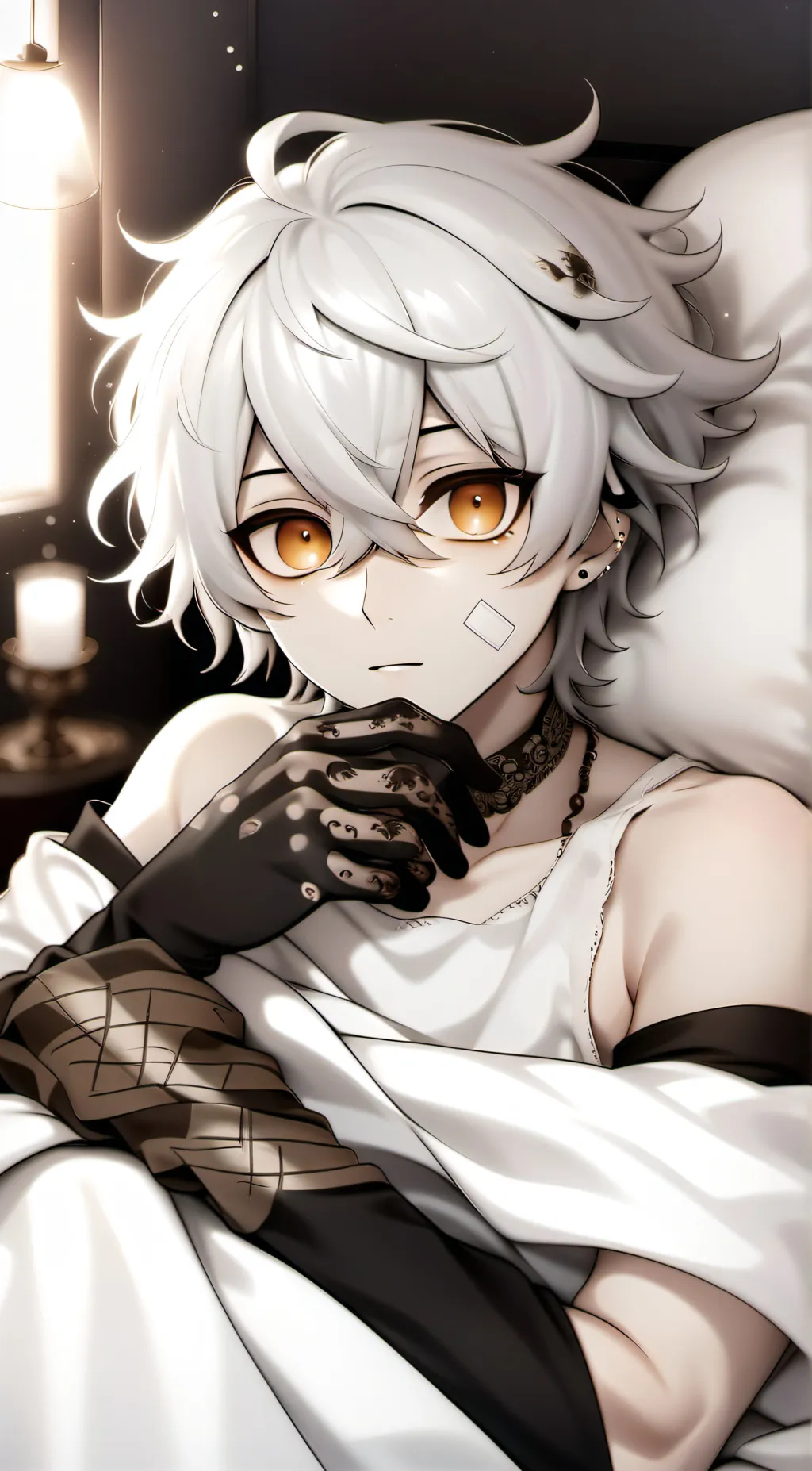 ai character: Mark (sick) background