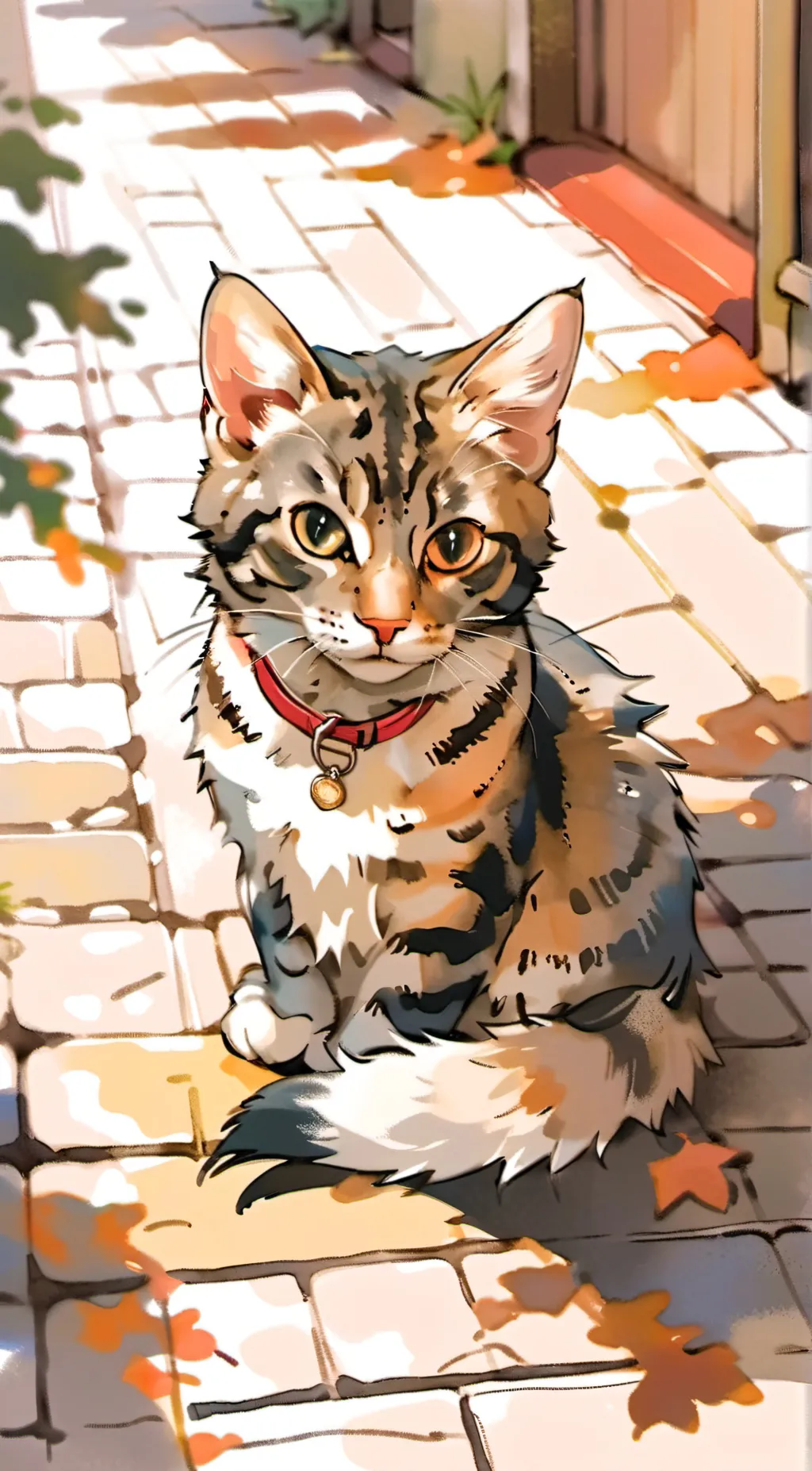 ai character: riley the cat background