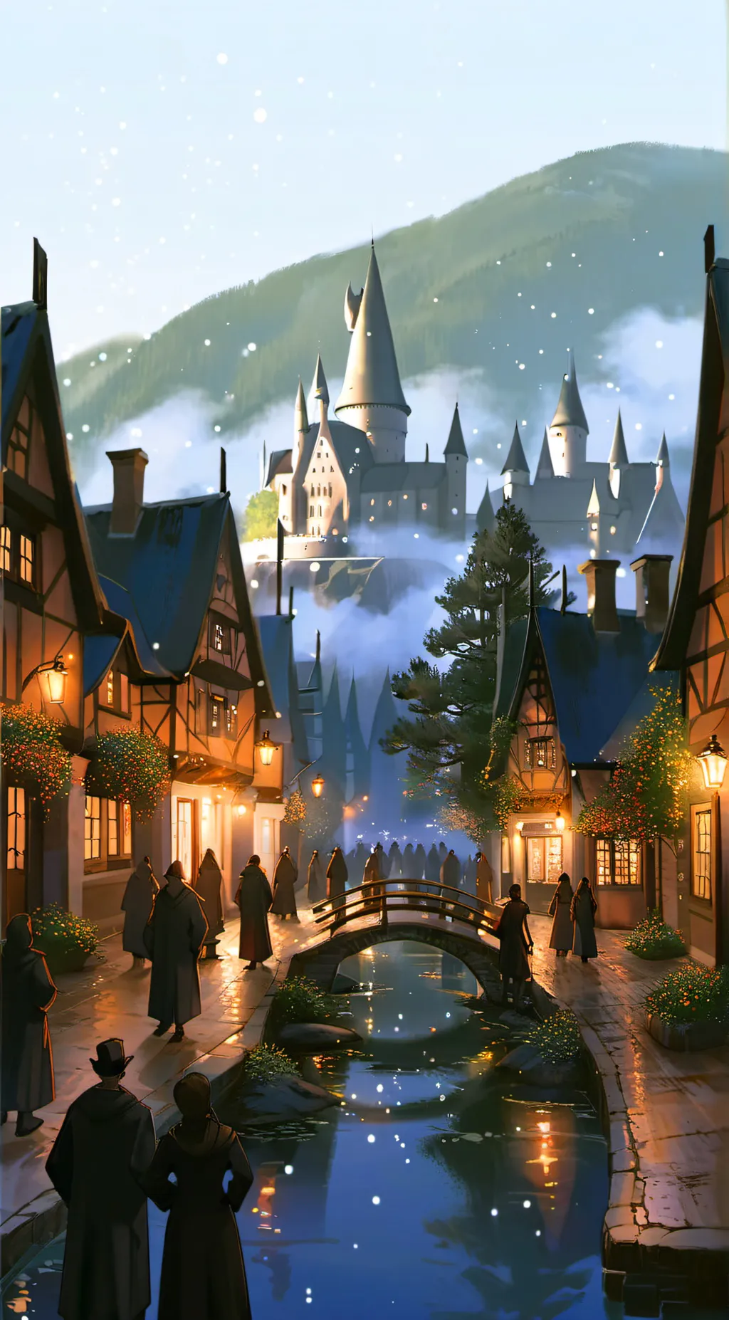 ai character: Wizarding life background