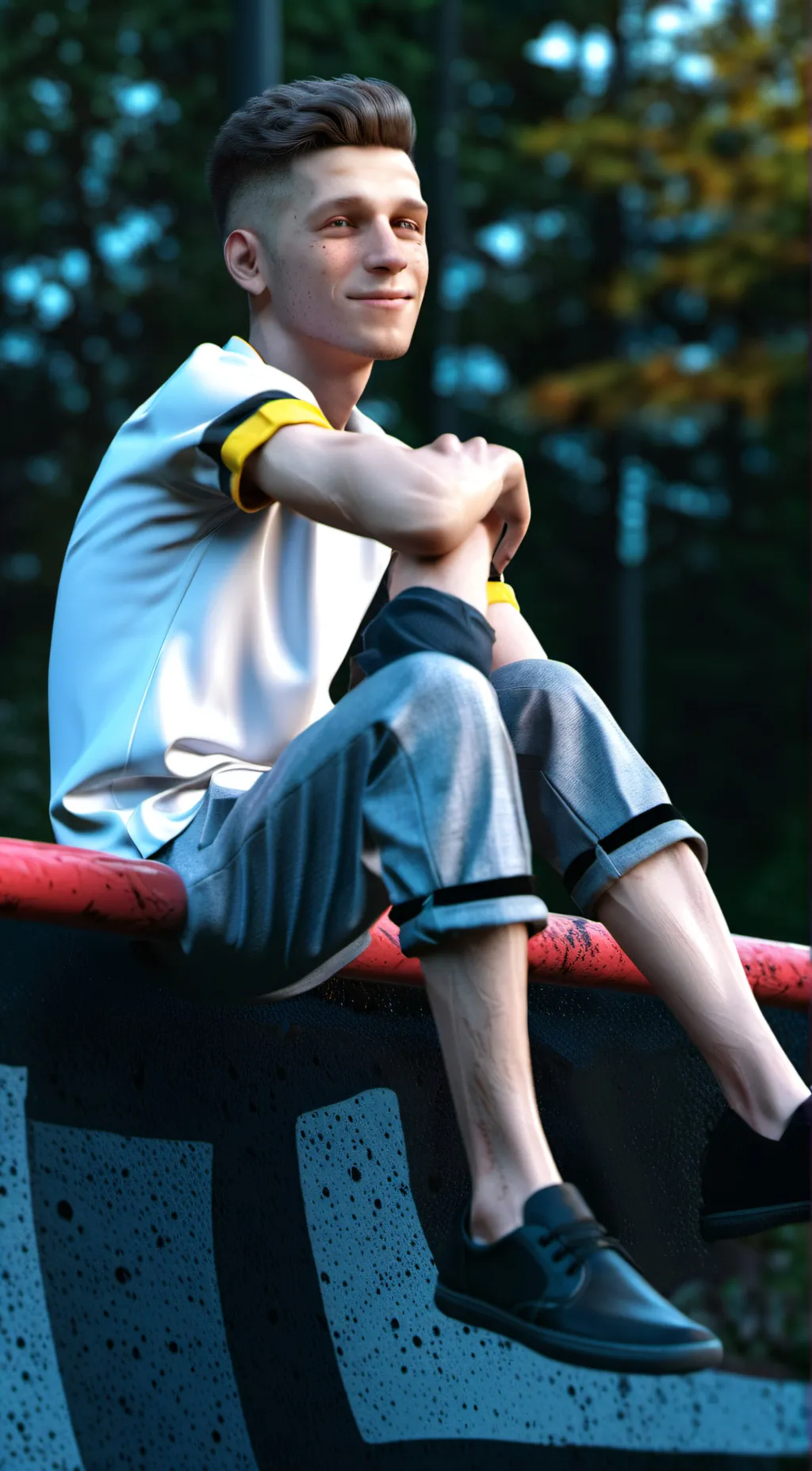 ai character: Nidal wonder  background