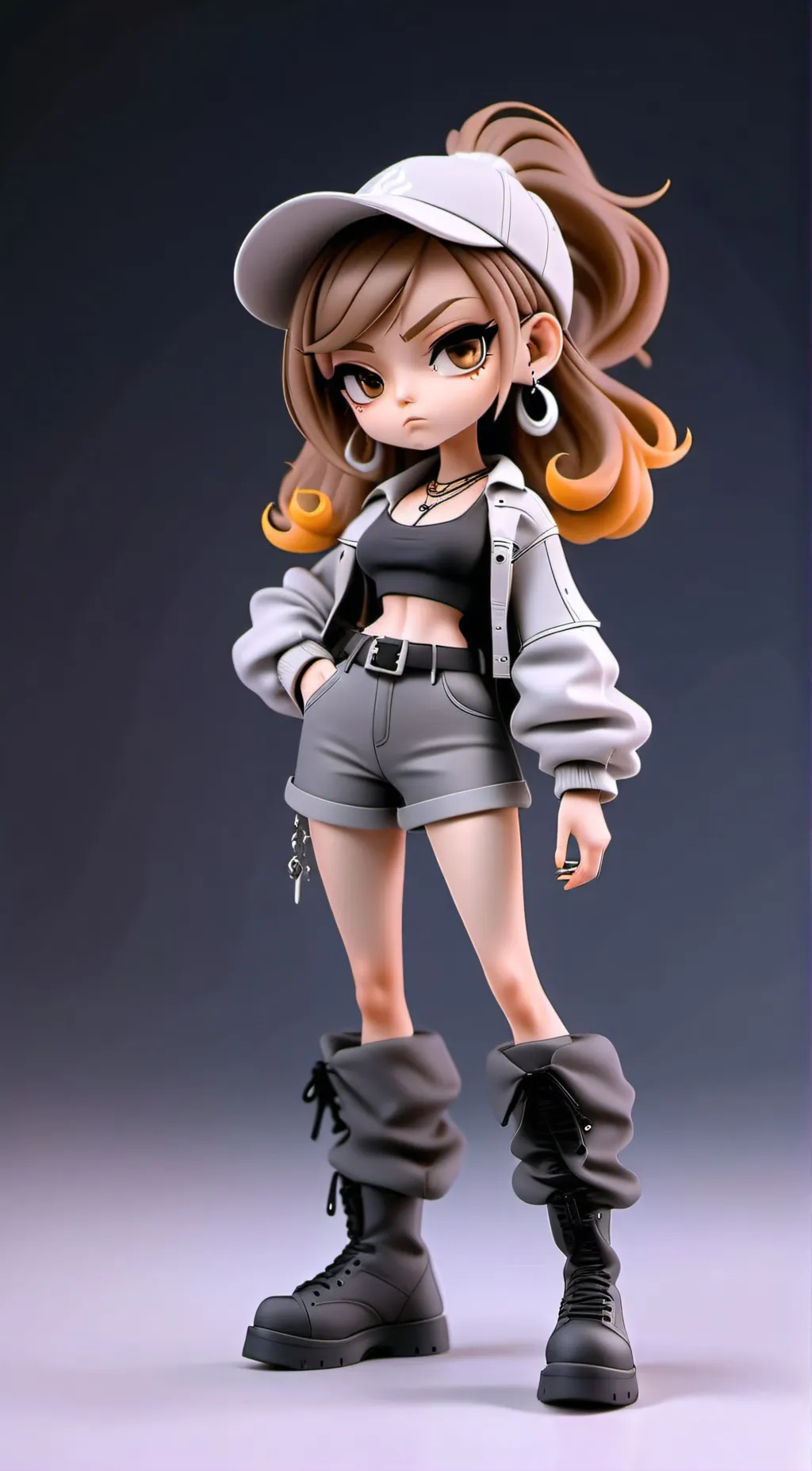 ai character: Rina Stone background