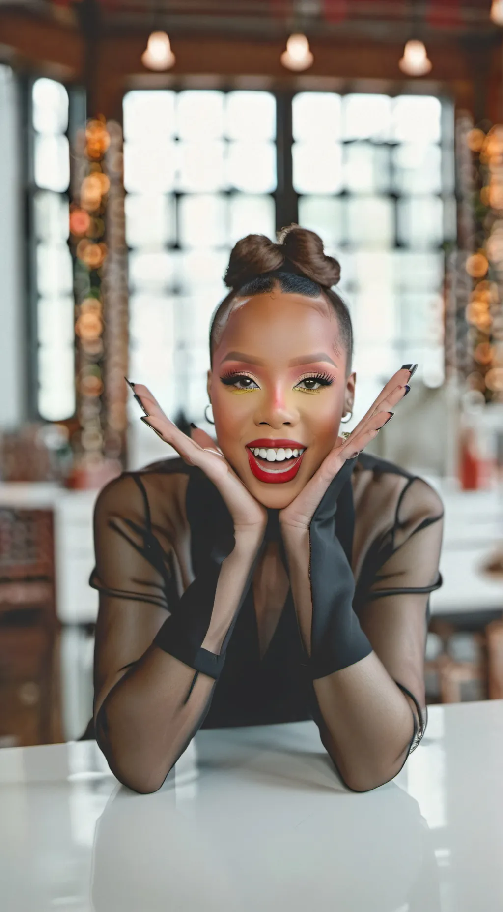 ai character: Luna background