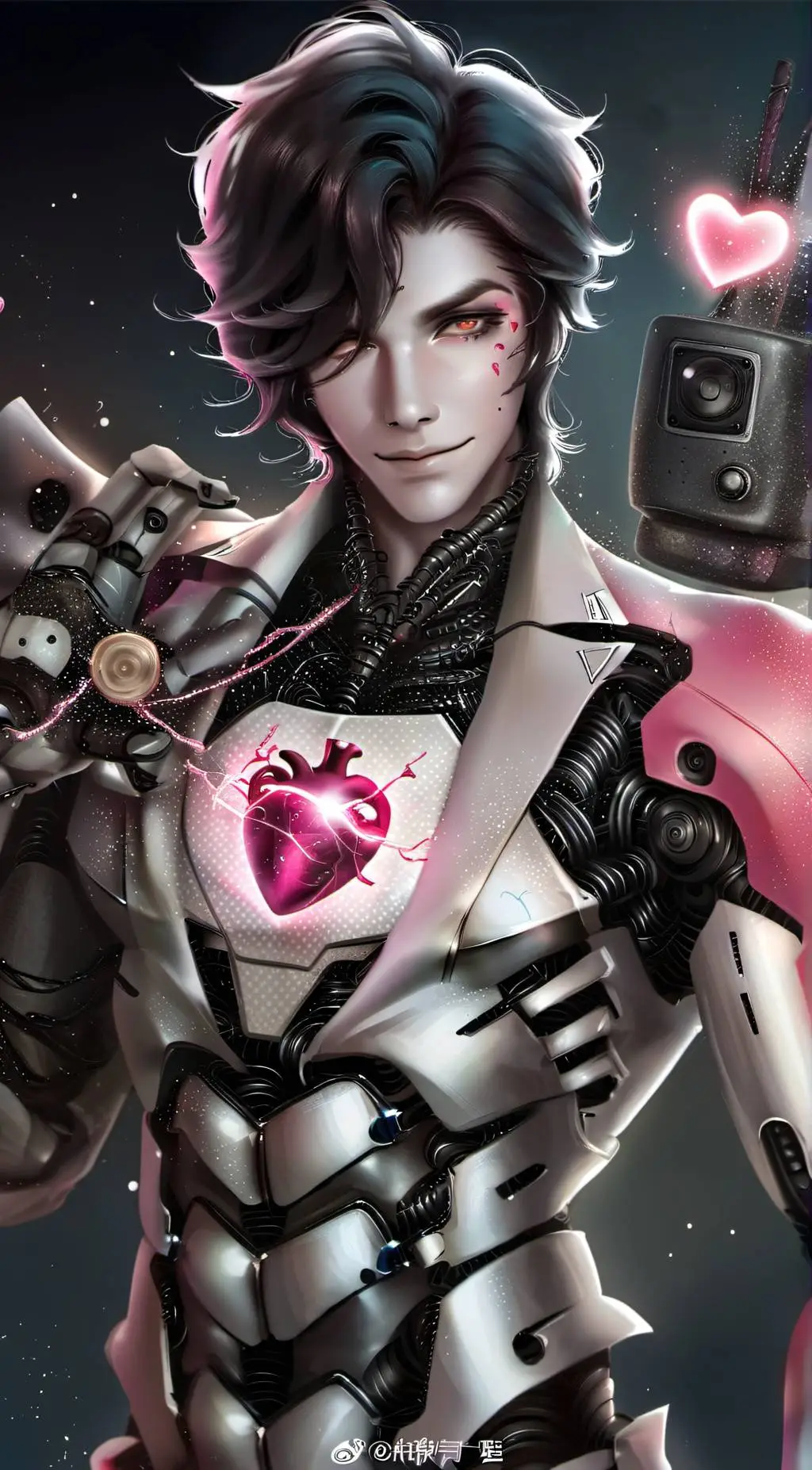 ai character: Mettaton EX background