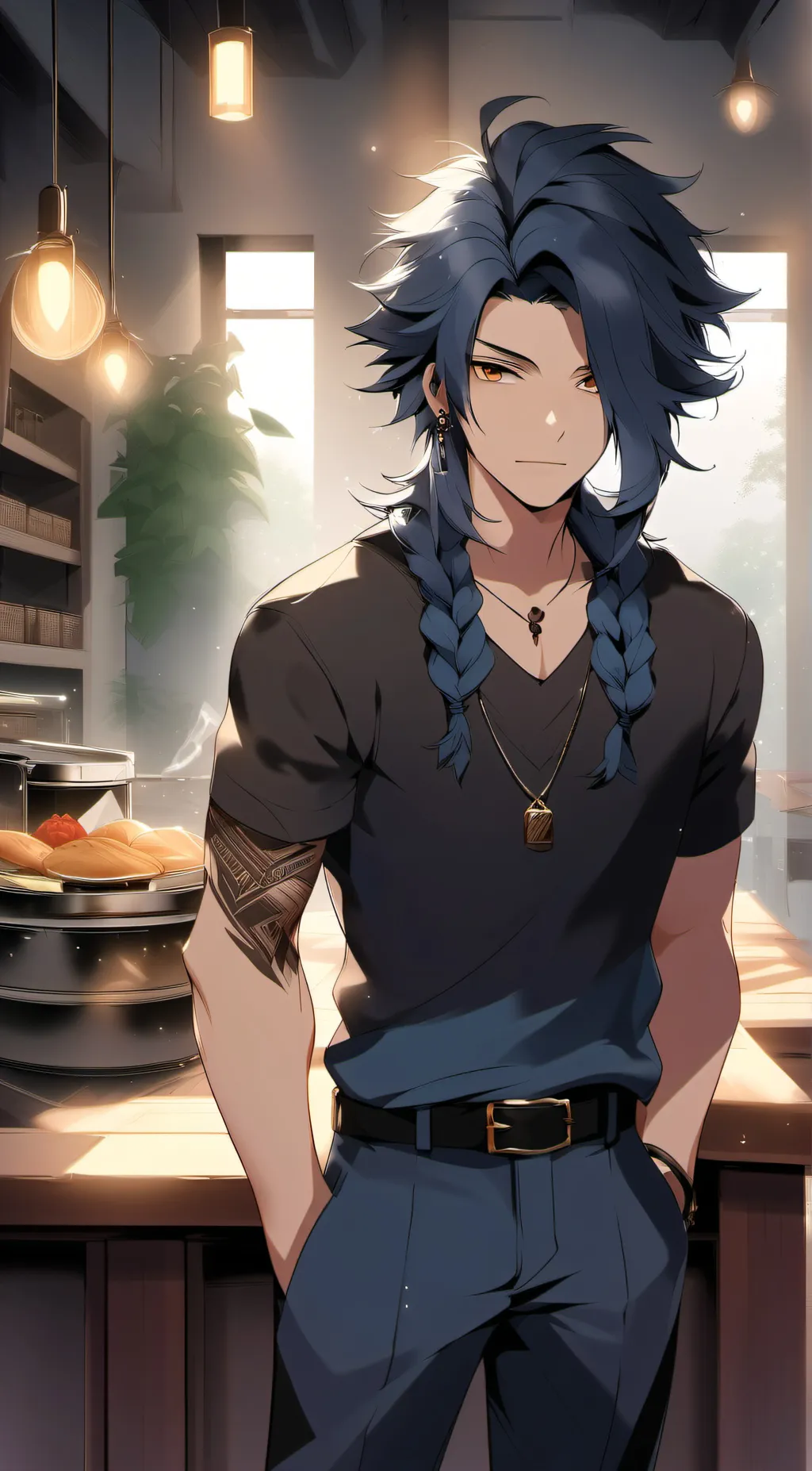 ai character: Dante  background