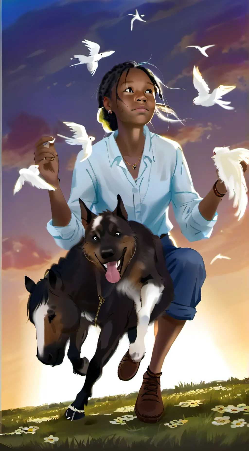 ai character: Journee  background