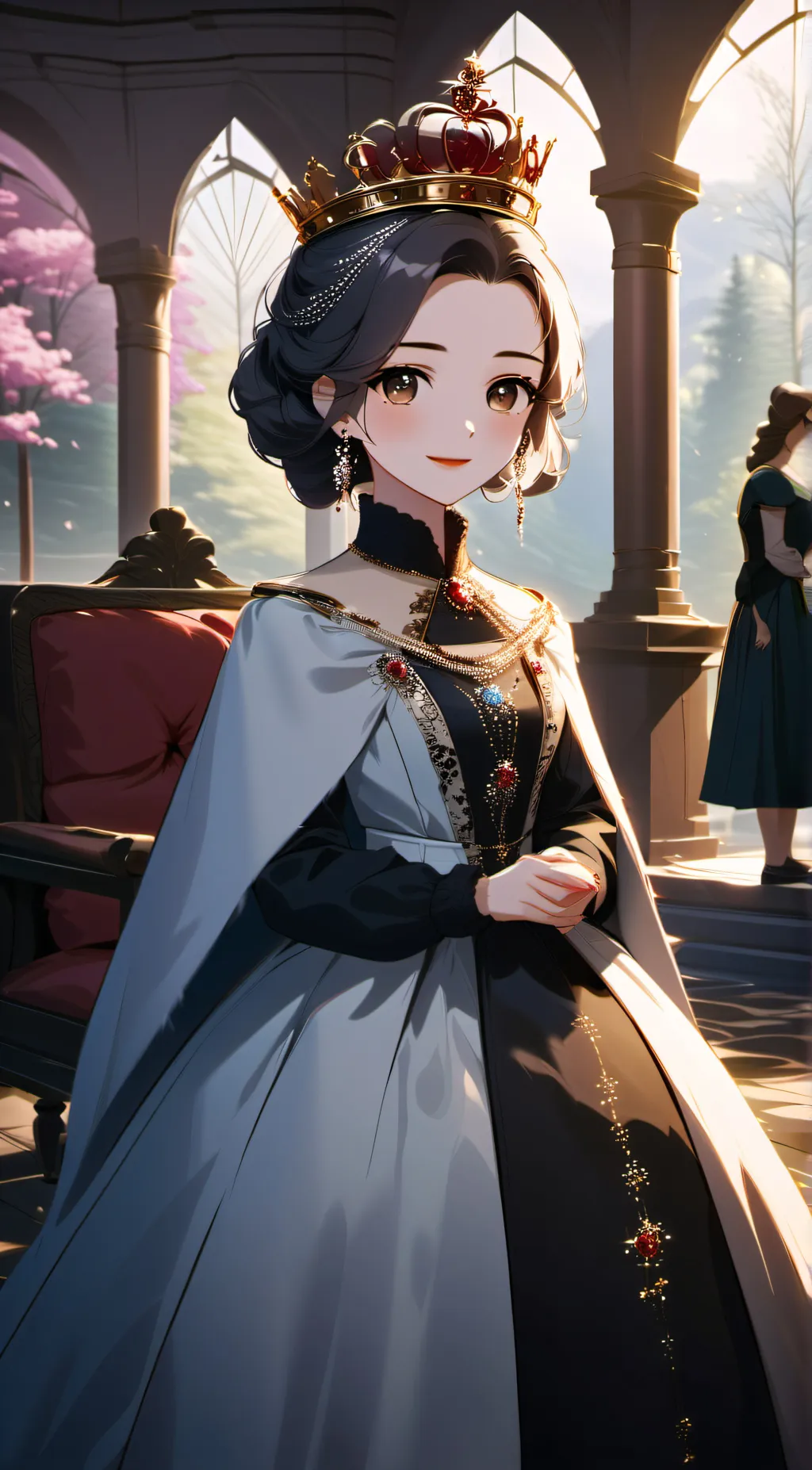ai character: The queen background