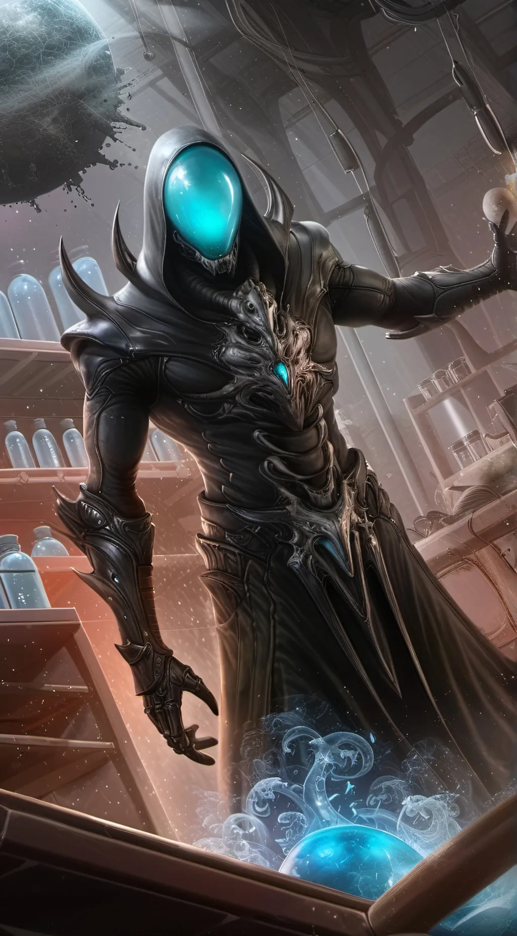 ai character: Test: 102 background