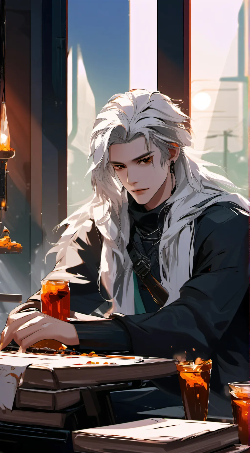 ai character: Japoneses  background