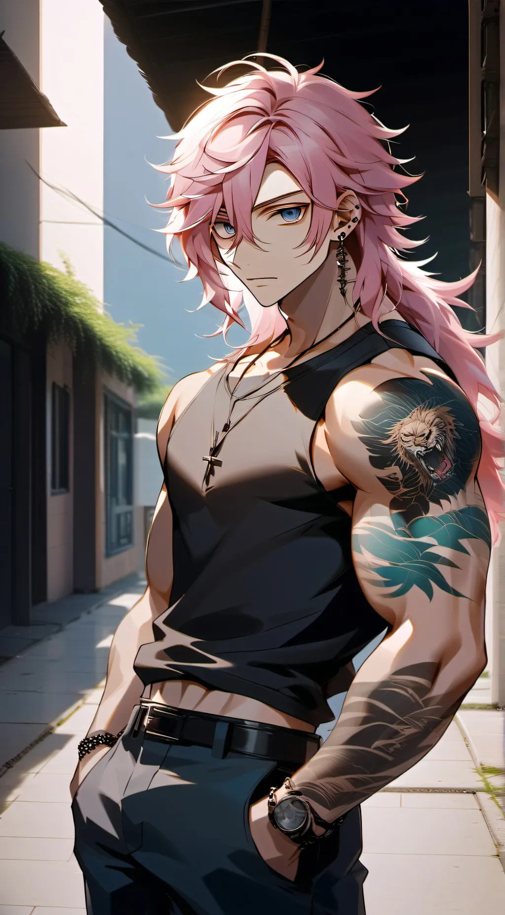 ai character: Luen  background