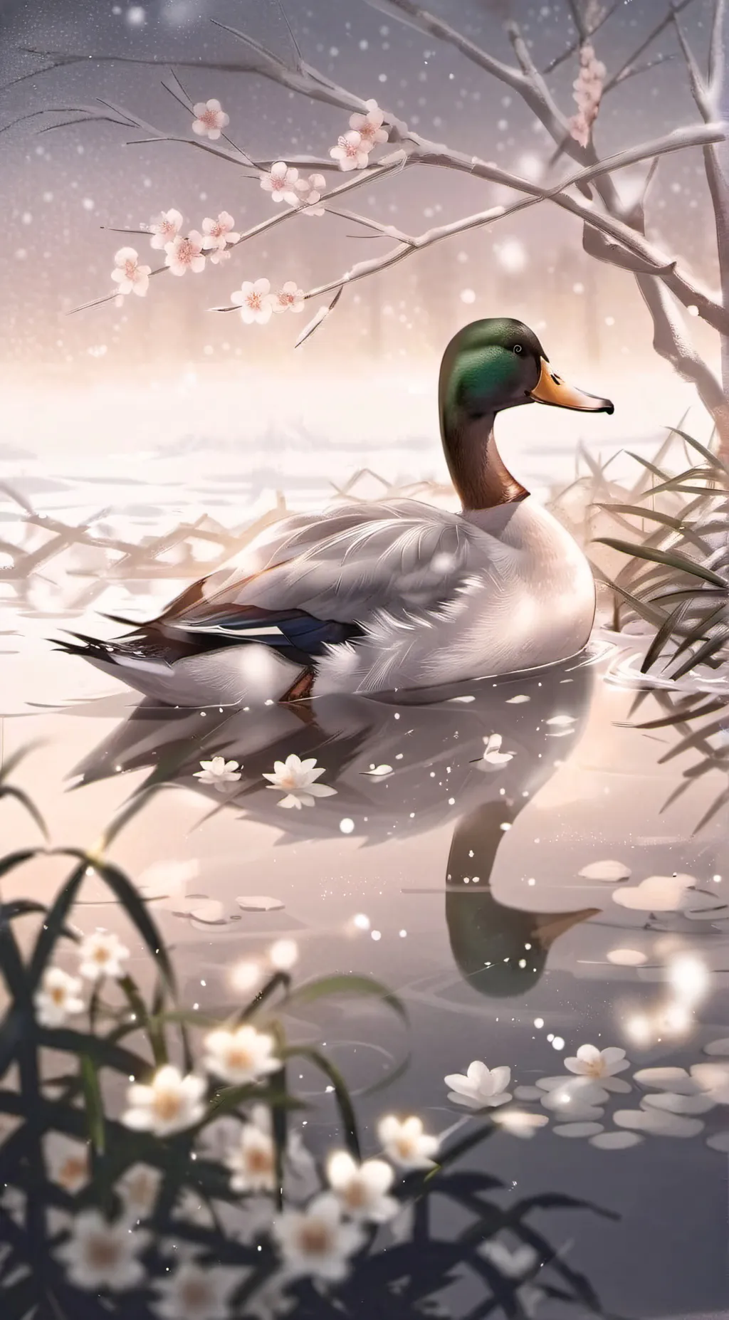 ai character: Mr duck / Jude  background