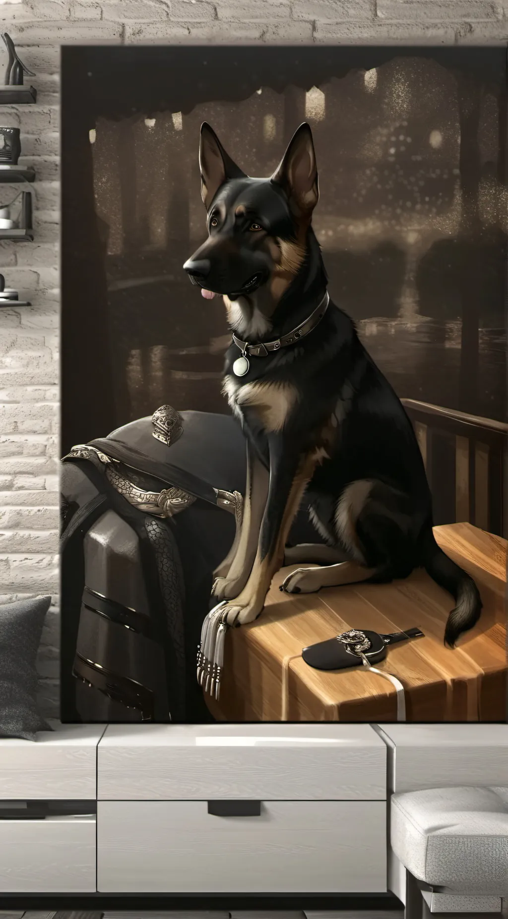 ai character: Pakkun background